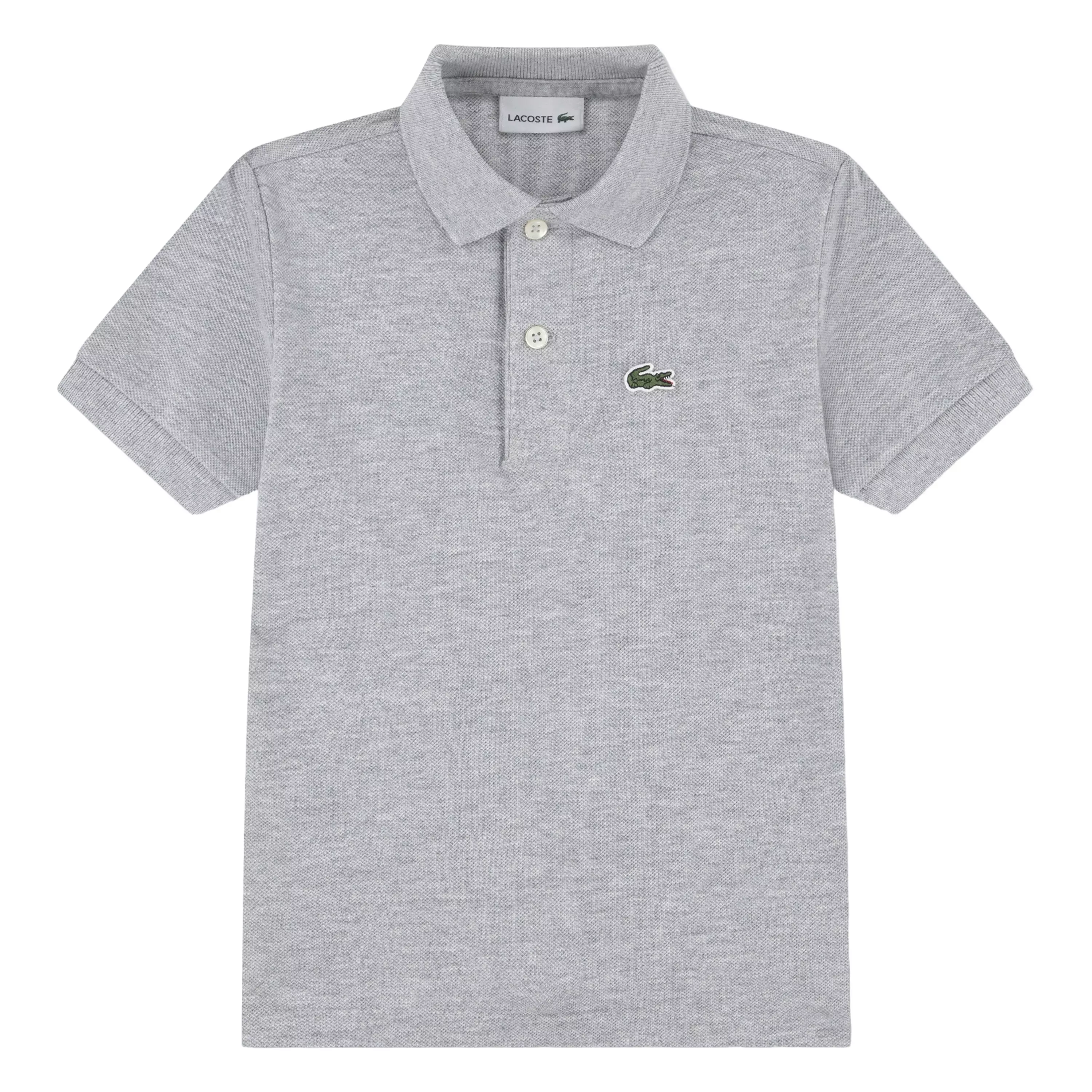 Lacoste Toddler Boys' Non-Organic Petit Pique Polo - Grey - GREY