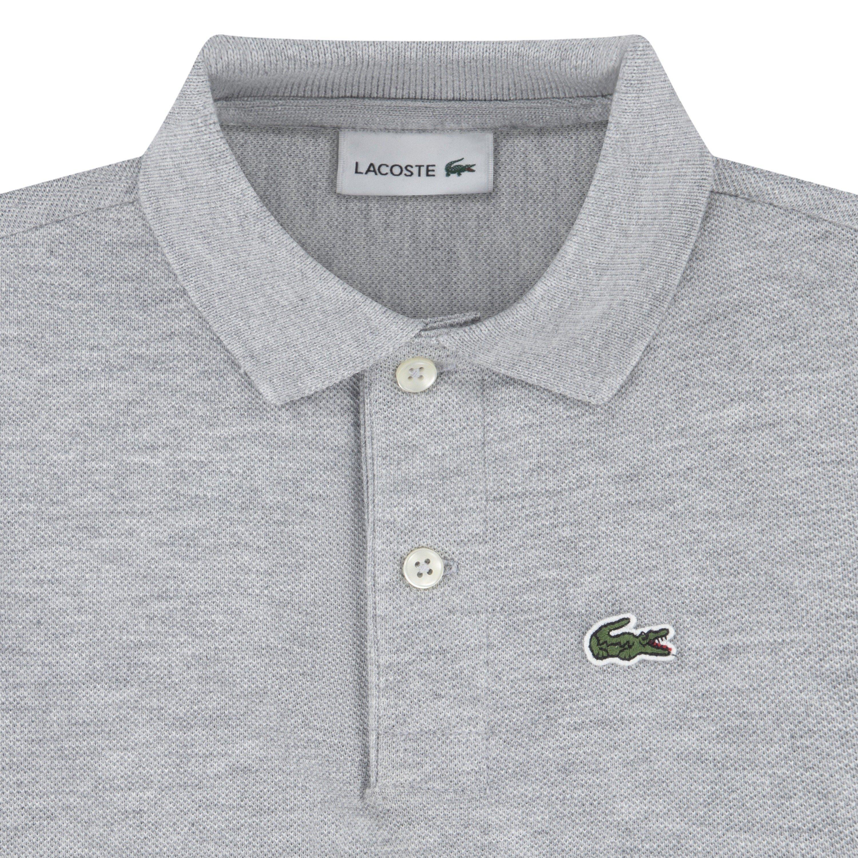 Lacoste Toddler Boys' Non-Organic Petit Pique Polo - Grey - GREY Thumbnail View 3