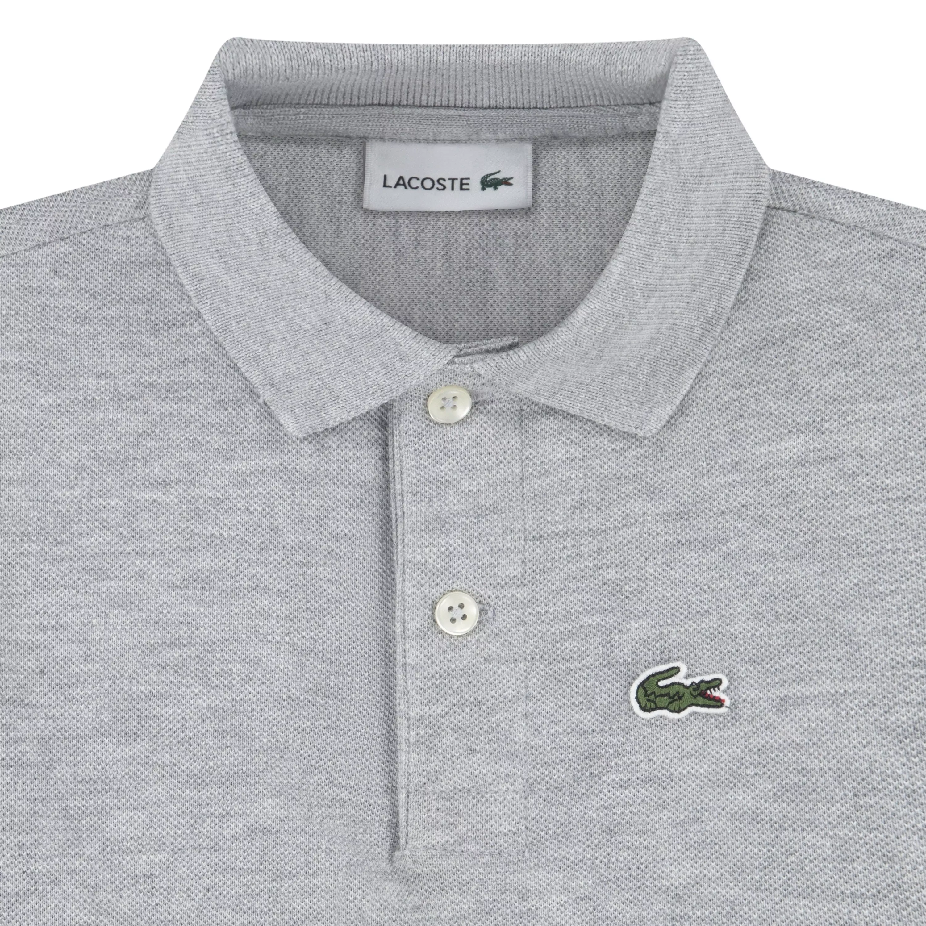 Lacoste Toddler Boys' Non-Organic Petit Pique Polo -Grey - GREY