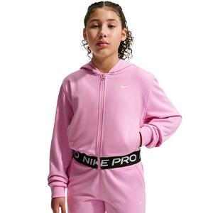 Nike Big Girls' Pro Fleece Dri-FIT Full-Zip Jacket - Pink