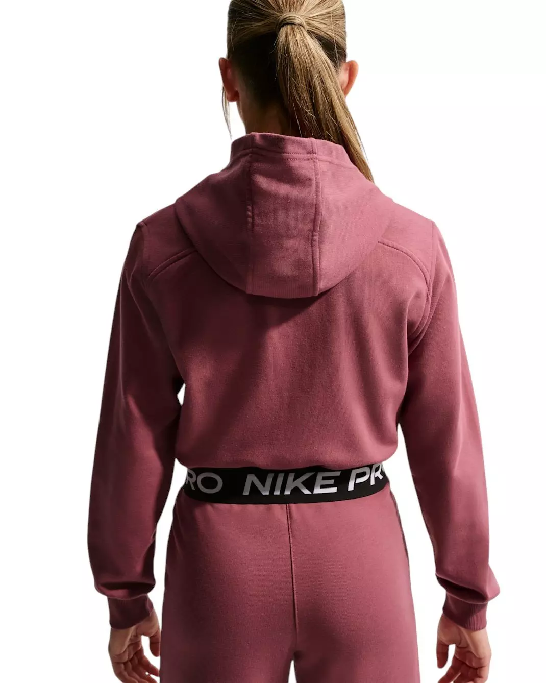 Nike Big Girls' Pro Fleece Dri-FIT Full-Zip Jacket - Pink Smoke - PINK SMOKE