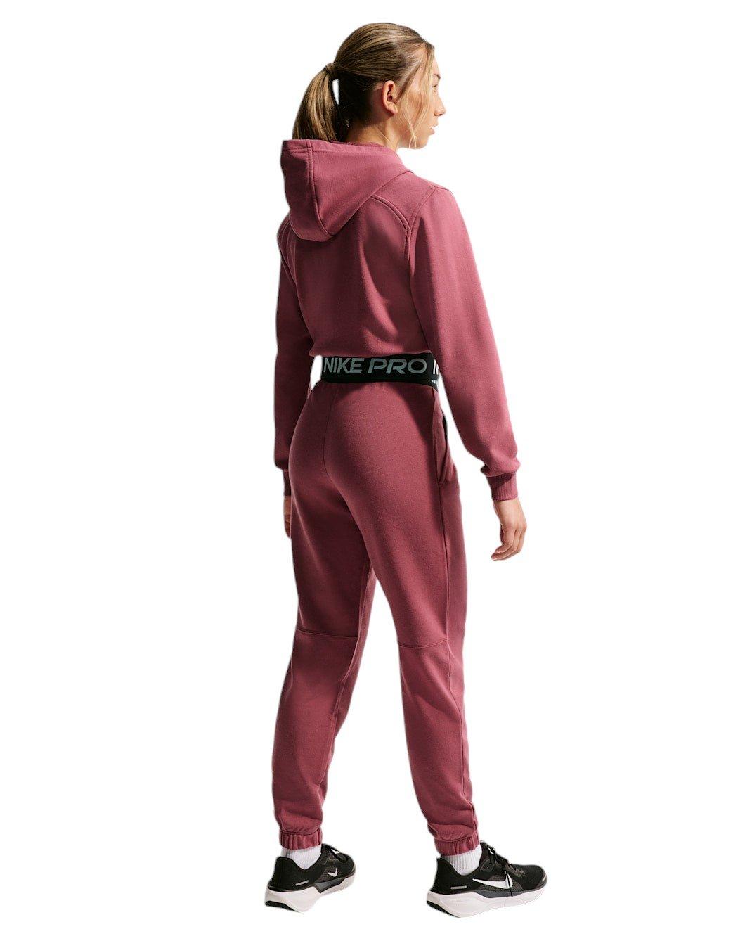 Nike Big Girls' Pro Fleece Dri-FIT Full-Zip Jacket - Pink Smoke - PINK SMOKE Thumbnail View 5