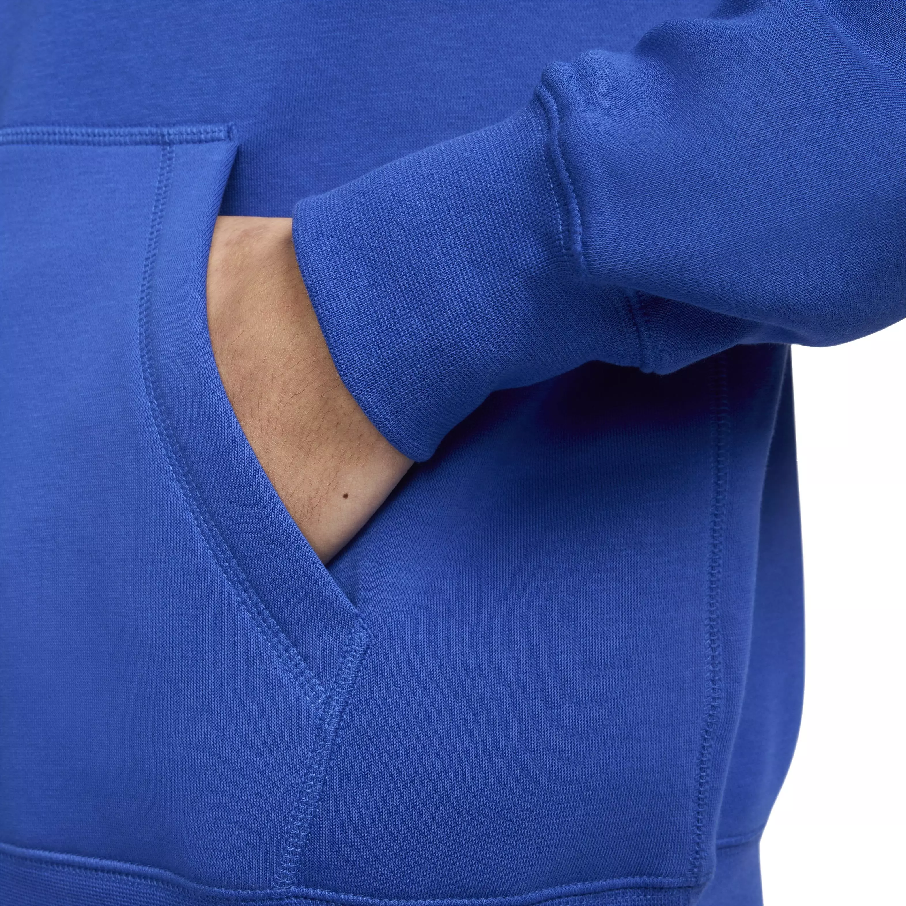 Nike Men's Club Fleece Pullover Hoodie - Blue - BLUE