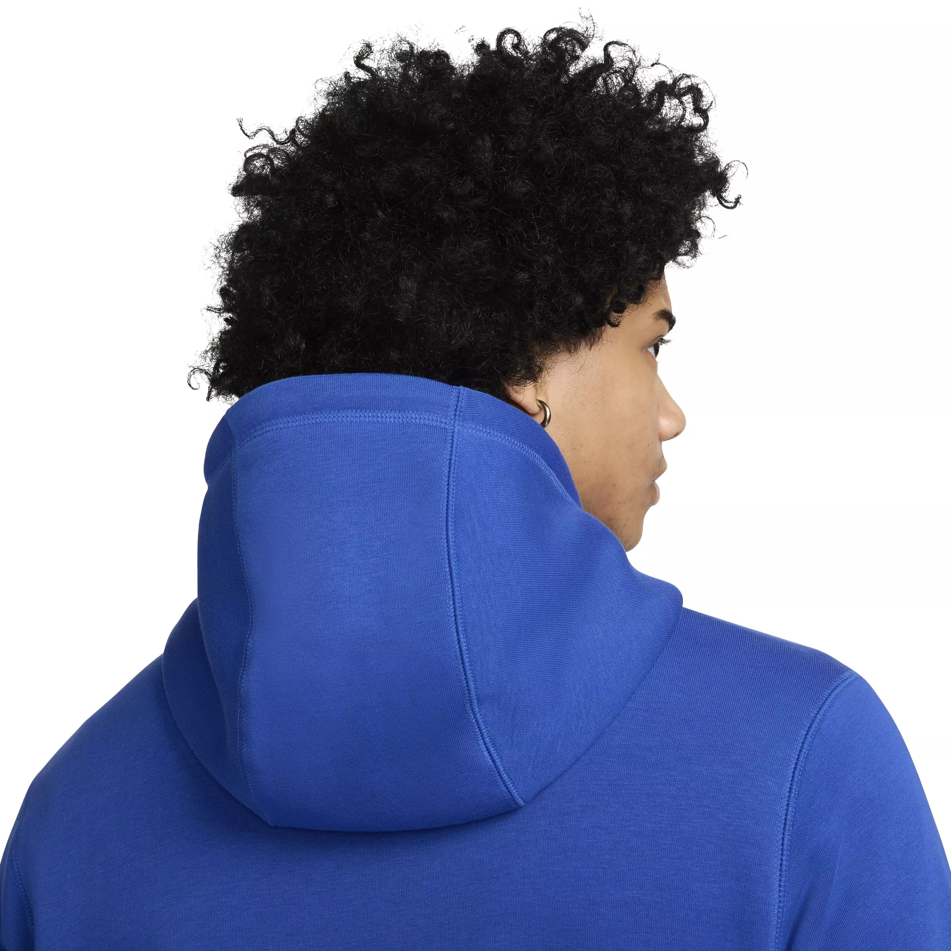 Nike Men's Club Fleece Pullover Hoodie - Blue - BLUE