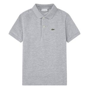 Lacoste Little Boys' Non-Organic Petit Pique Polo -Grey