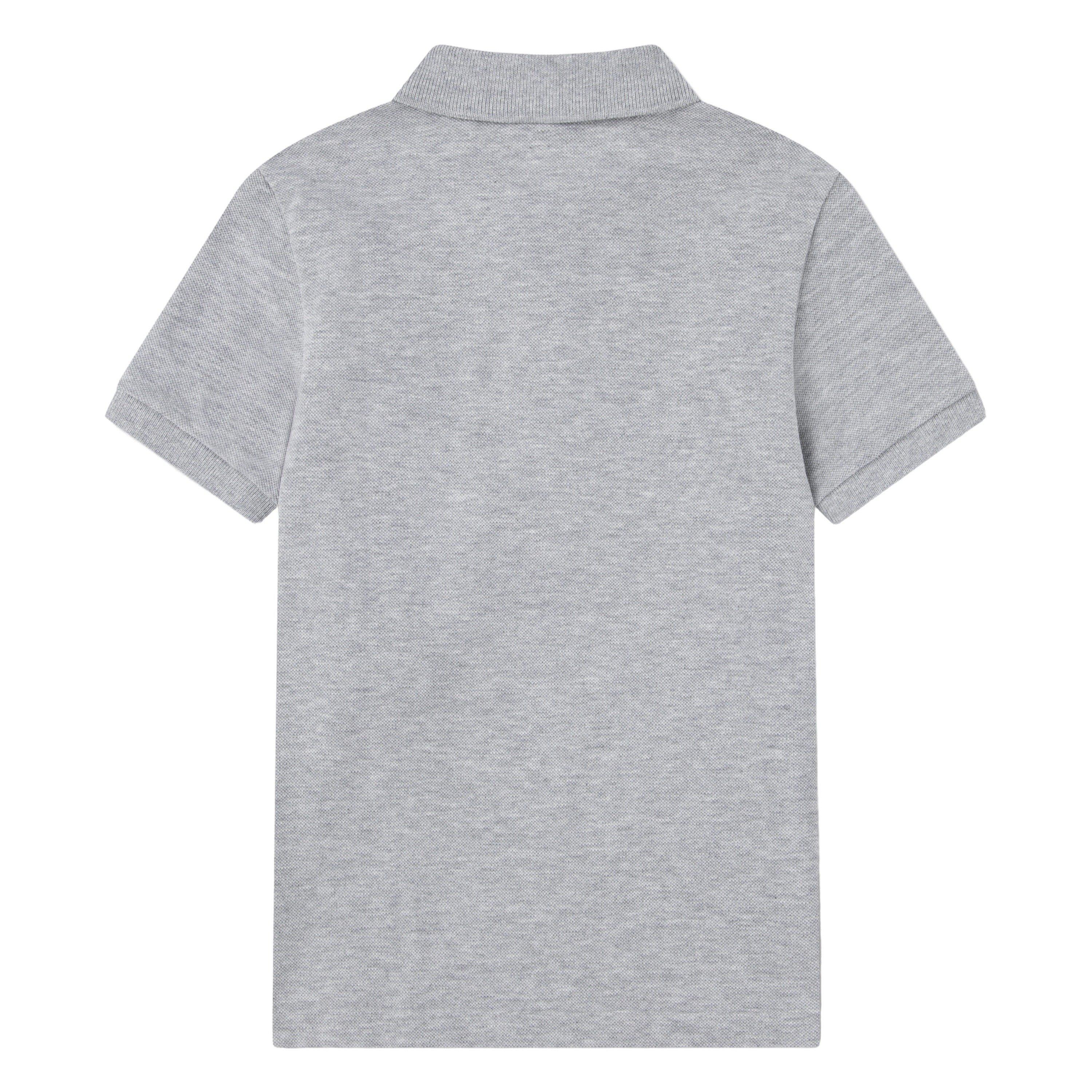 Lacoste Big Boys' Non-Organic Petit Pique Polo - Grey - GREY Thumbnail View 5