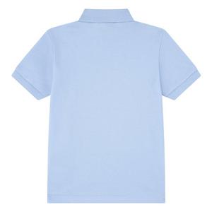 Lacoste Toddler Boys' Non-Organic Petit Pique Polo -Lt Blue