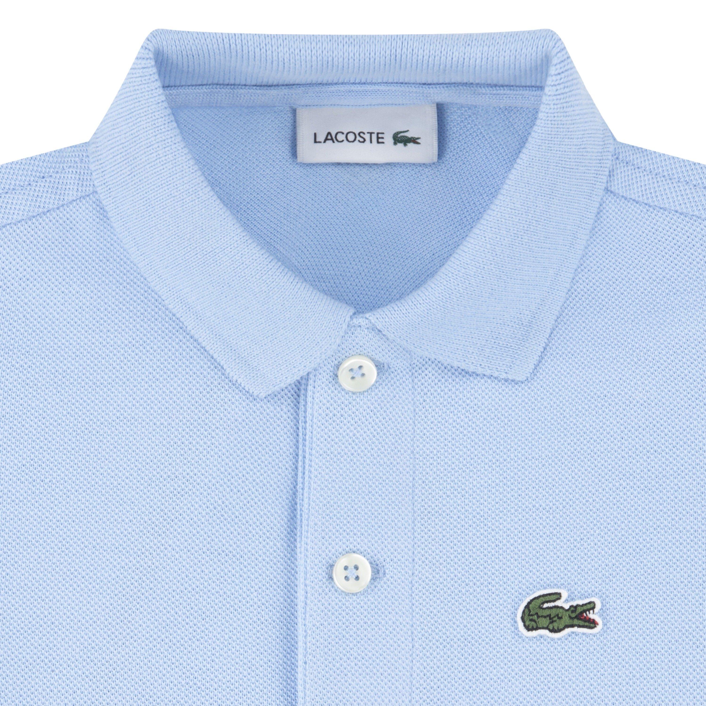 Lacoste Toddler Boys' Non-Organic Petit Pique Polo - Lt Blue - LT BLUE Thumbnail View 3