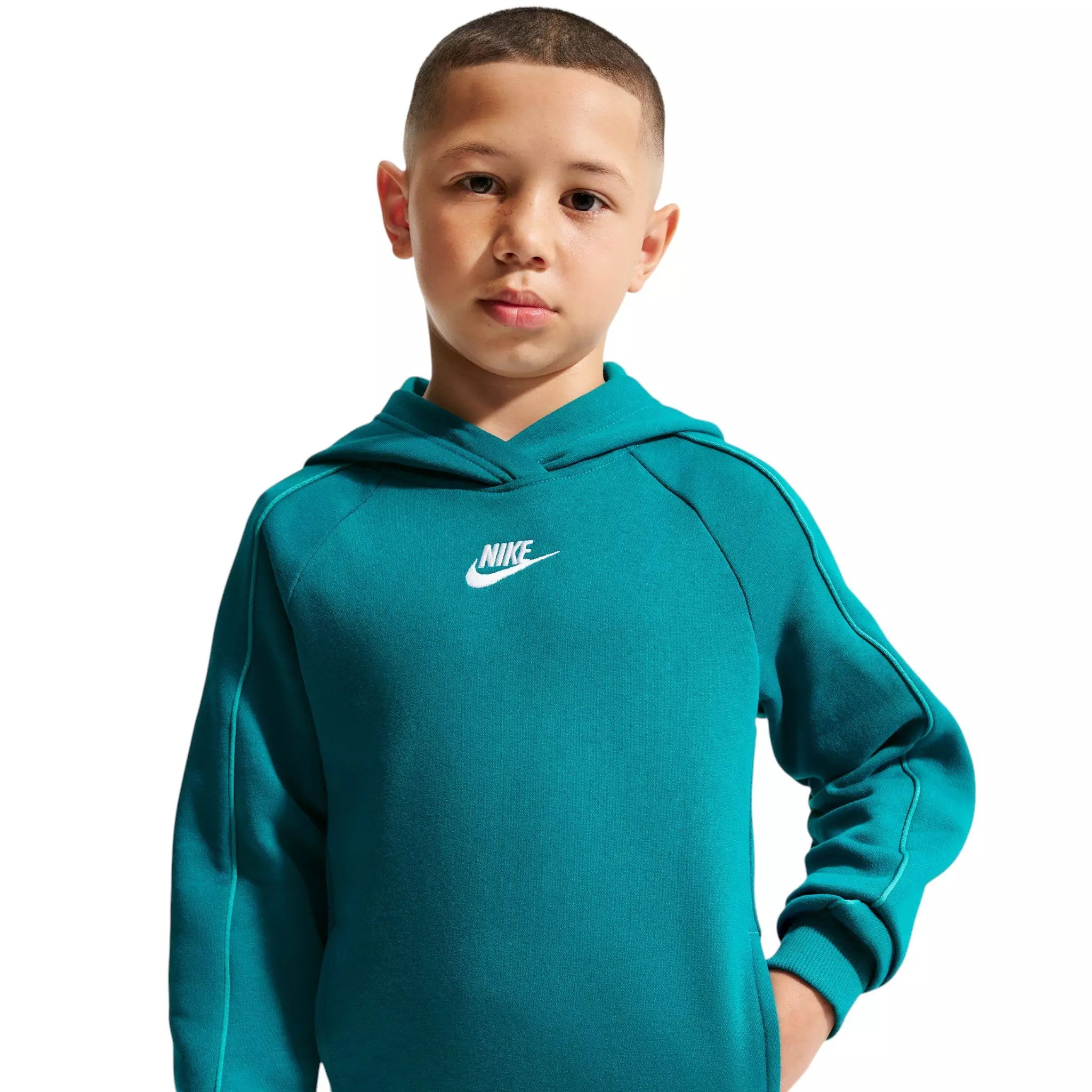 Nike Big Kids' Sportswear Club Fleece Hooded Tracksuit - Spruce - SPRUCE