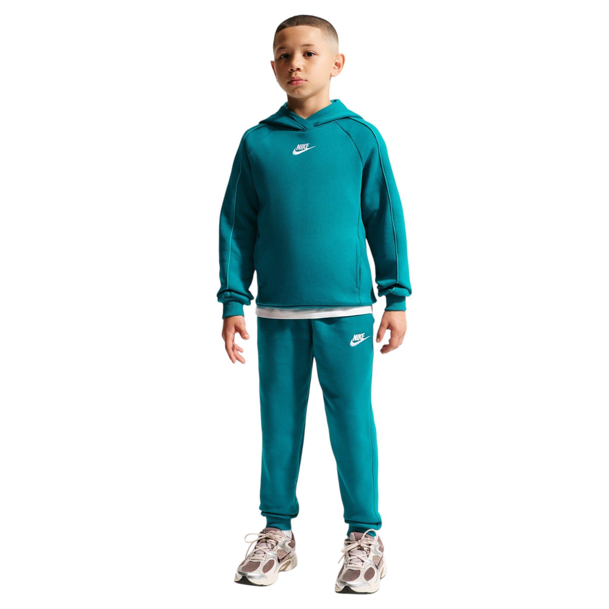 Nike Big Kids' Sportswear Club Fleece Hooded Tracksuit - Spruce - SPRUCE Thumbnail View 6