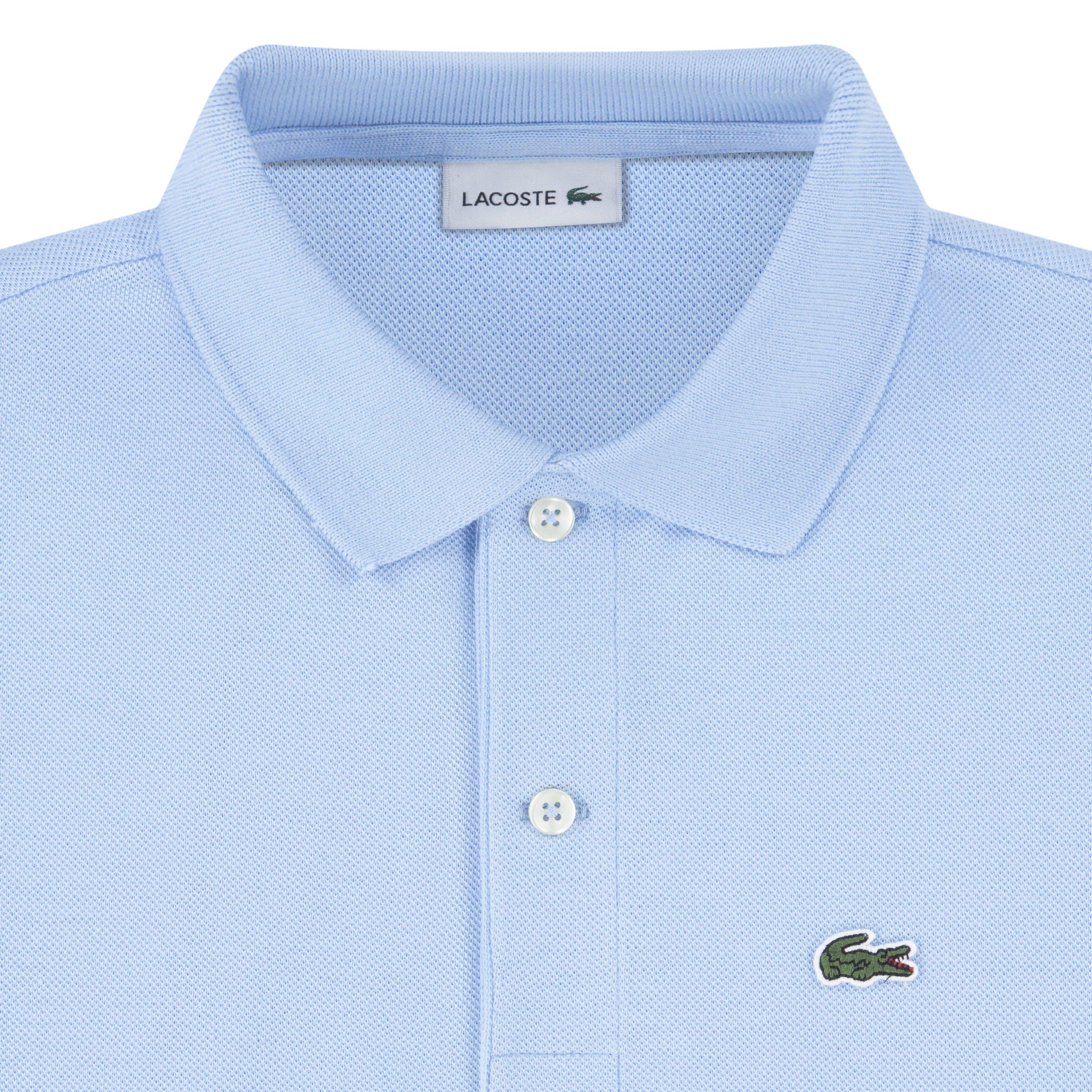 Lacoste Little Boys' Non-Organic Petit Pique Polo - Lt Blue - LT BLUE Thumbnail View 3