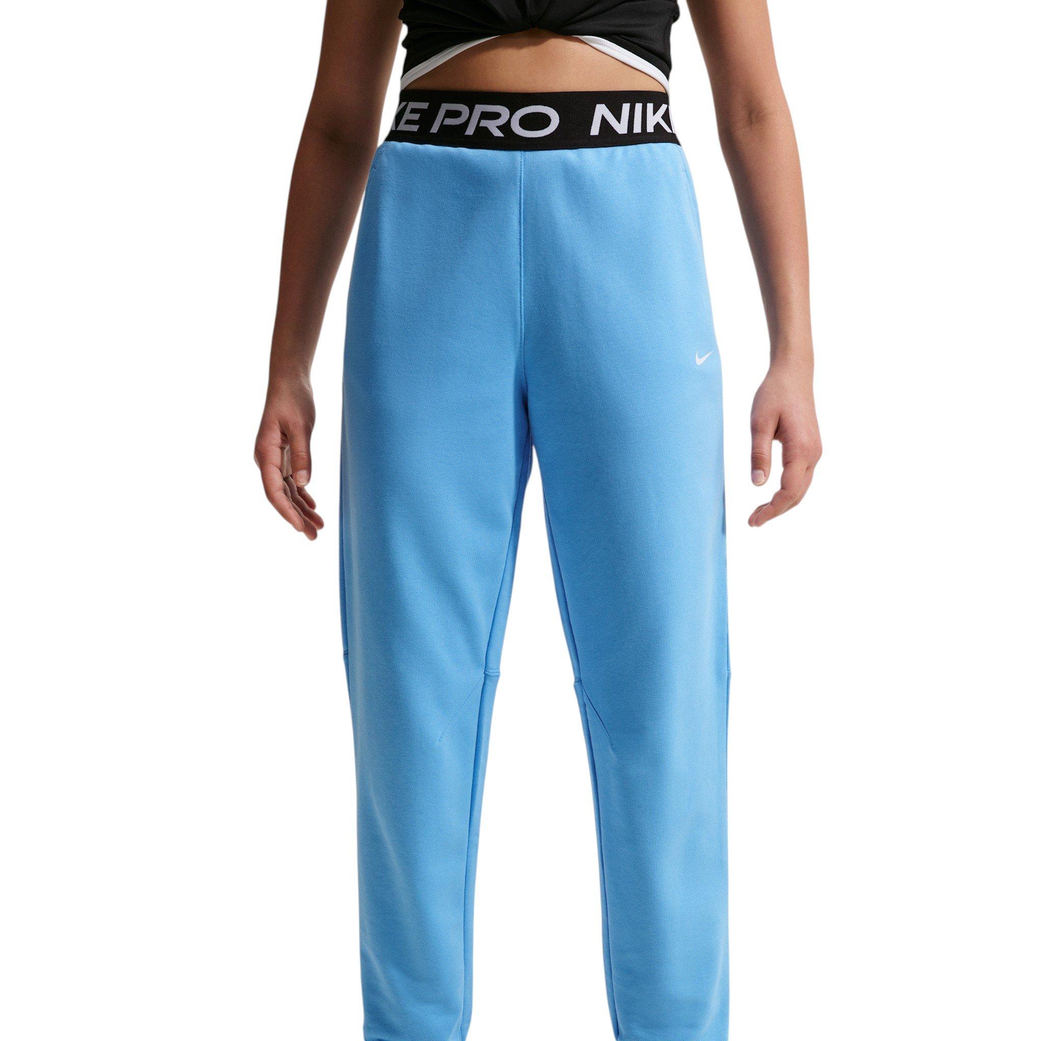 Nike Pro Fleece Big Girls' Football Blue Dri-FIT Joggers
