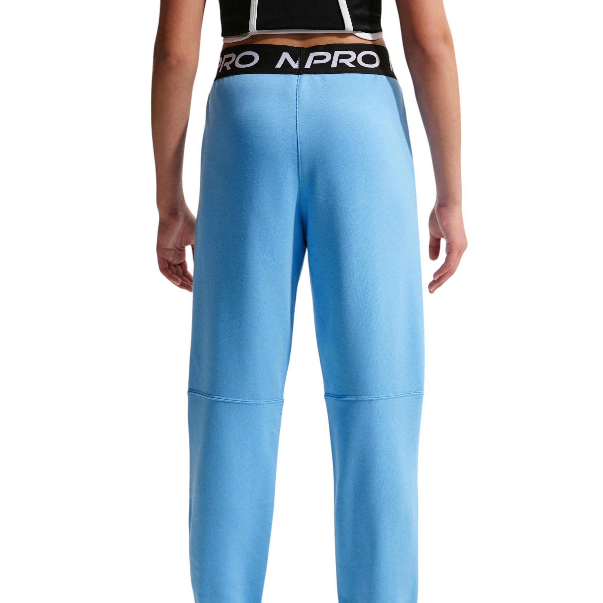 Nike Pro Fleece Big Girls' Football Blue Dri-FIT Joggers