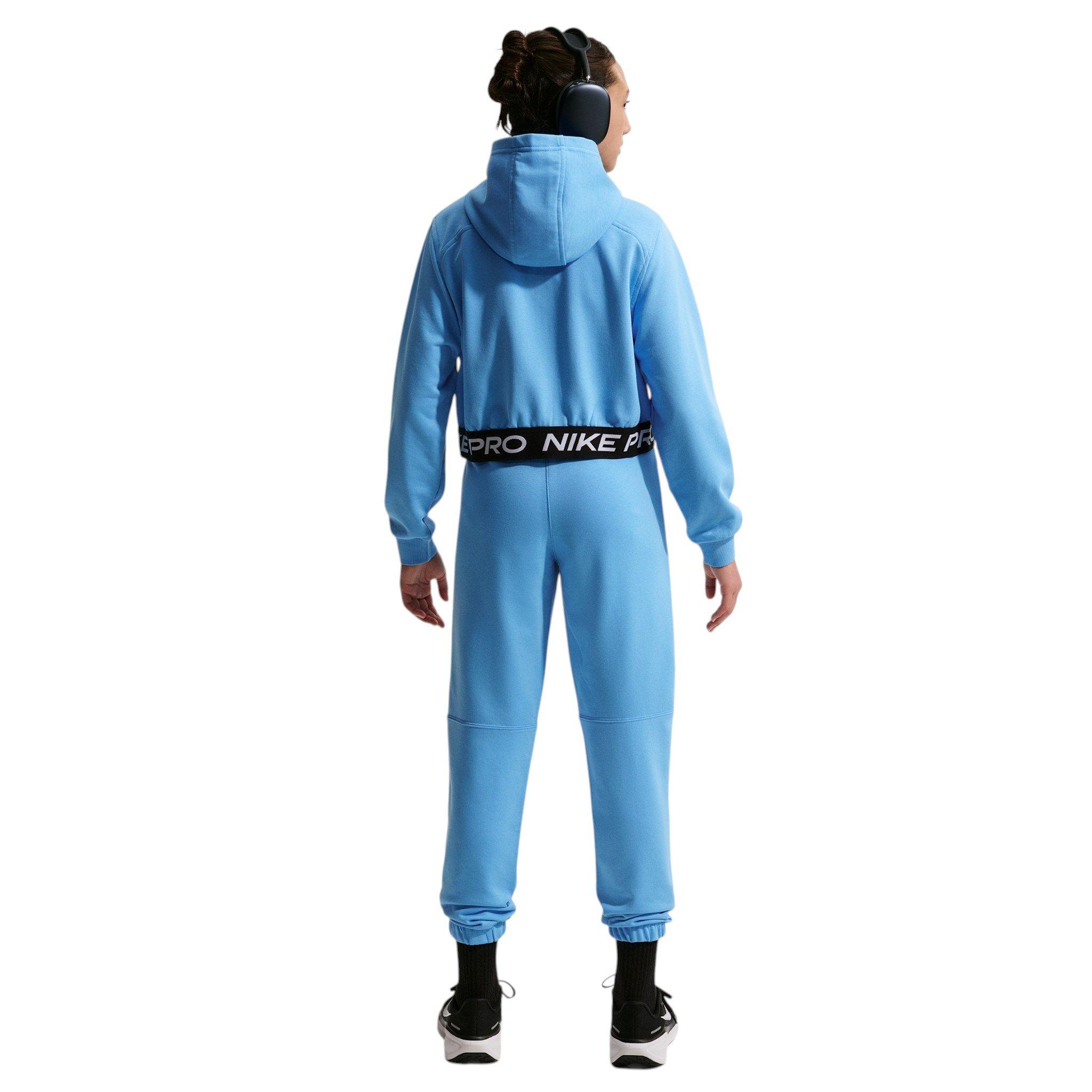Nike Big Girls' Pro Fleece Dri-FIT Joggers - Football Blue - FOOTBALL BLUE Thumbnail View 5