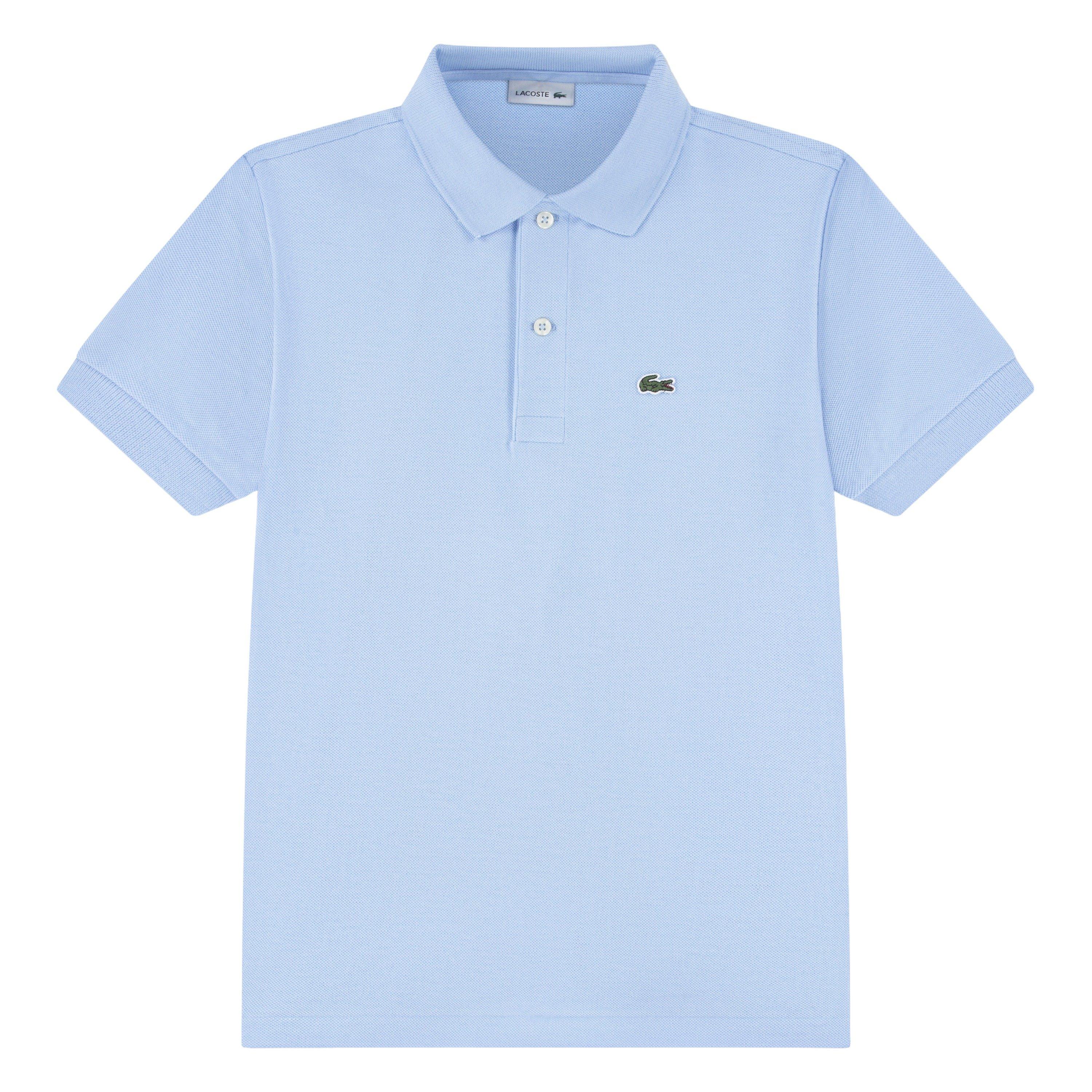 Lacoste Non-Organic Petit Pique Big Boys' Lt Blue Polo