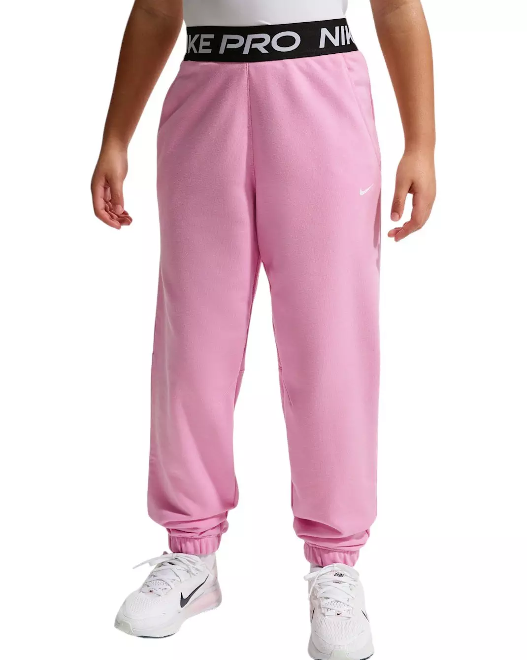 Nike Big Girls' Pro Fleece Dri-FIT Joggers - Pink - PINK