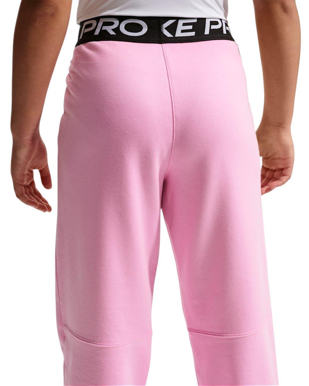Nike Pro Fleece Big Girls' Pink Dri-FIT Joggers