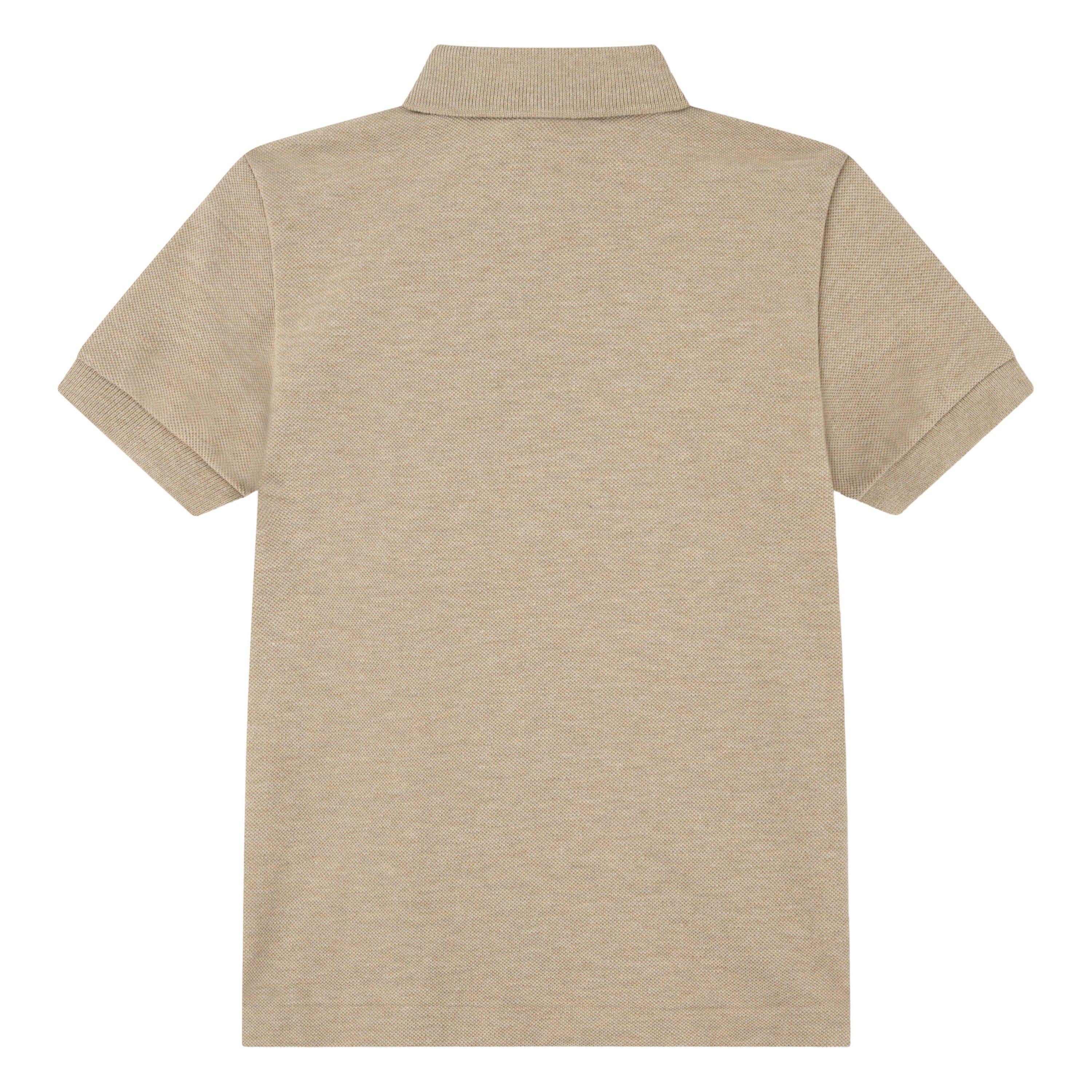 Lacoste Non-Organic Petit Pique Toddler Boys' Beige Polo