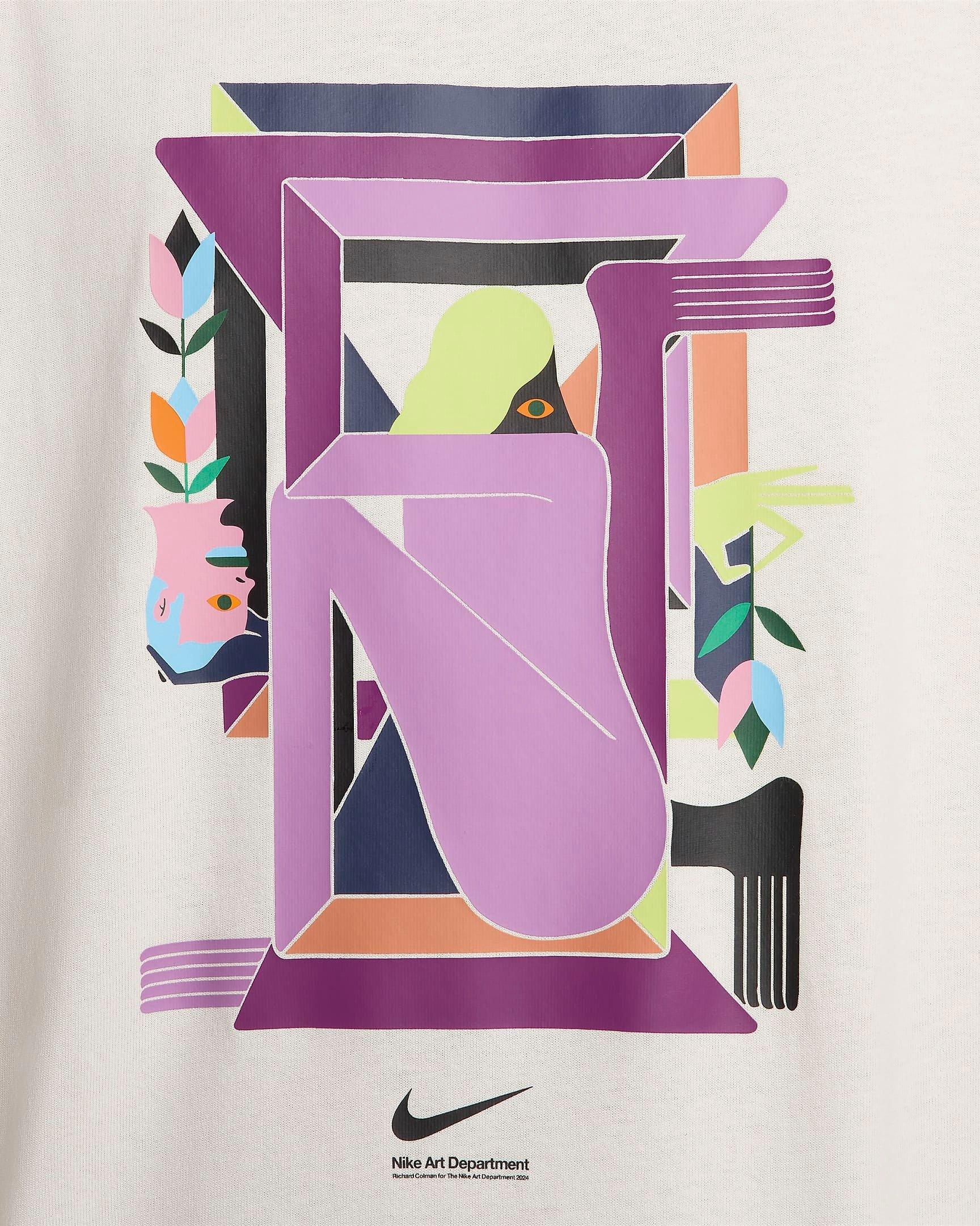 Nike Men's Sportswear Art Dept T-Shirt - CREAM Thumbnail View 4