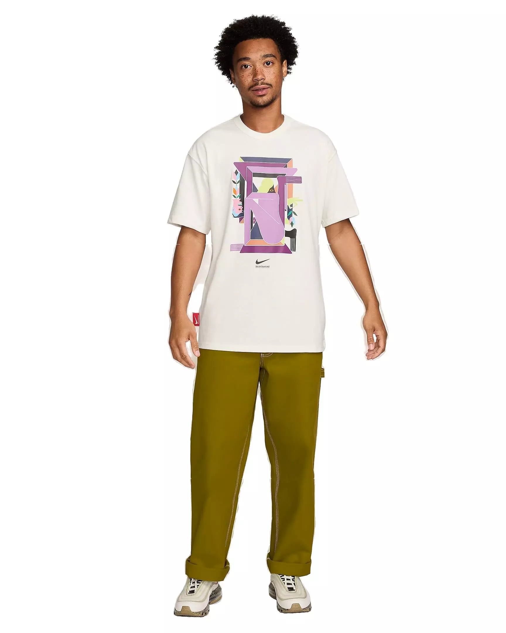 Nike Men's Sportswear Art Dept T-Shirt - CREAM