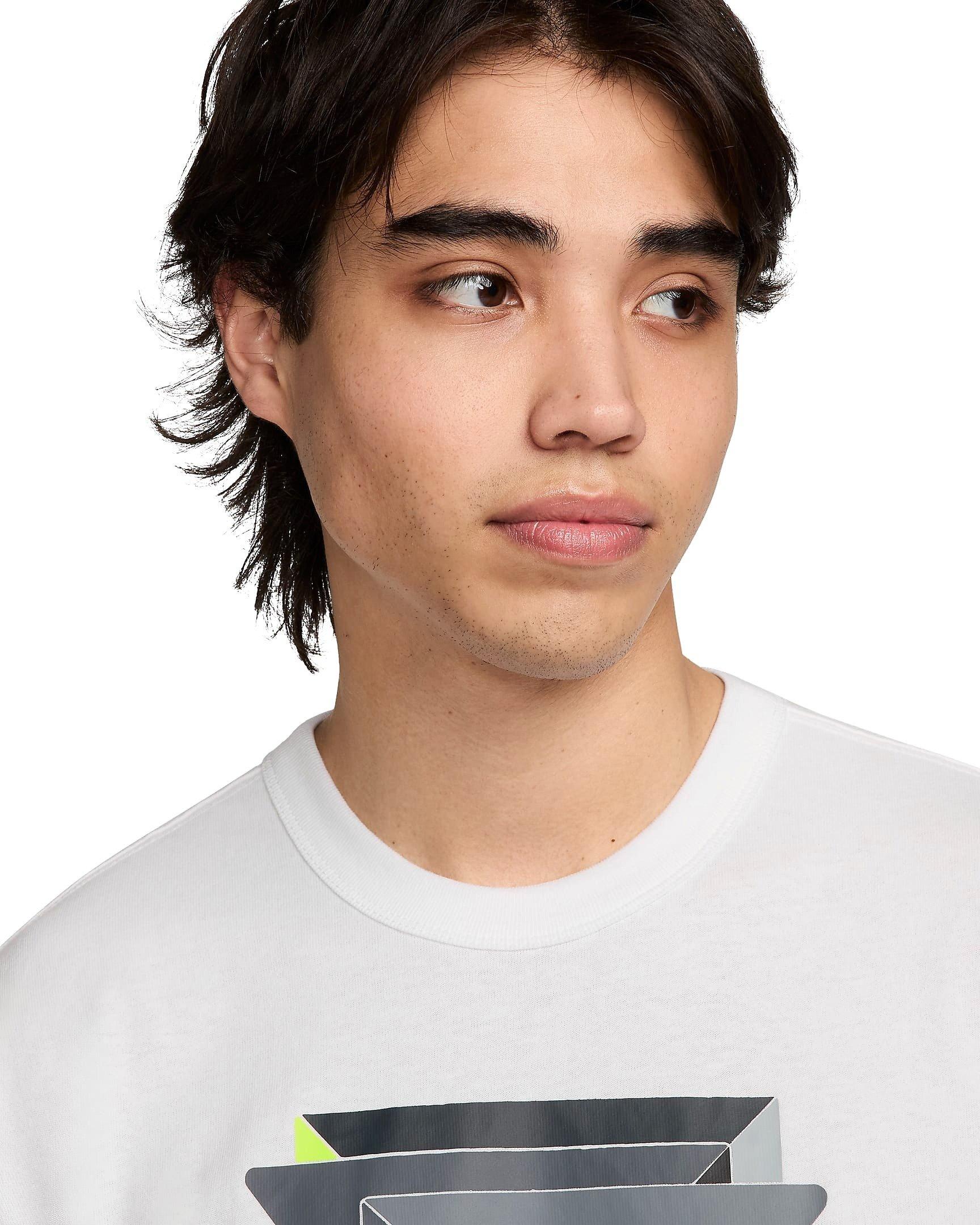 Nike Men's Sportswear Art Dept T-Shirt - WHITE/GREY Thumbnail View 3