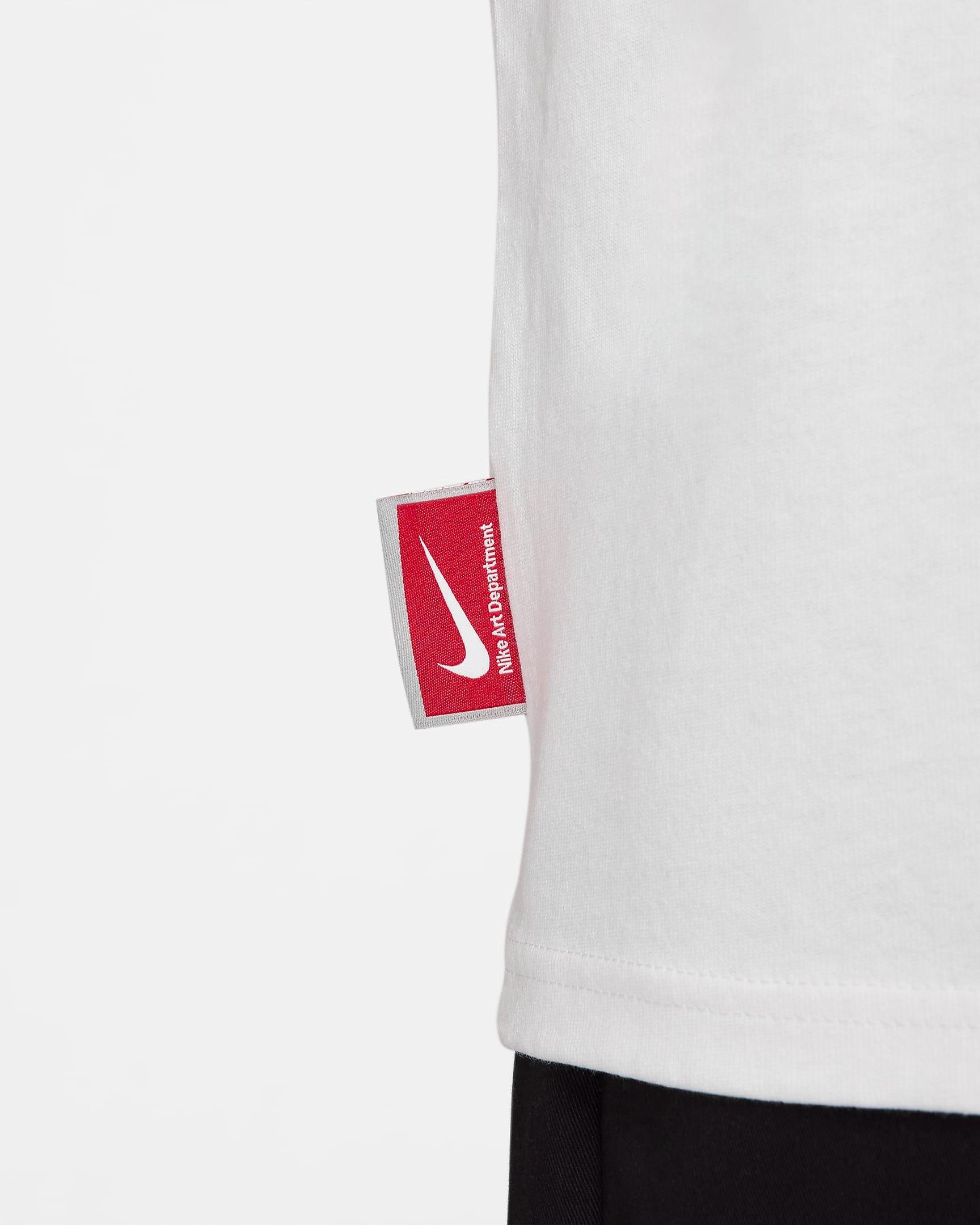Nike Men's Sportswear Art Dept T-Shirt - WHITE/GREY Thumbnail View 6