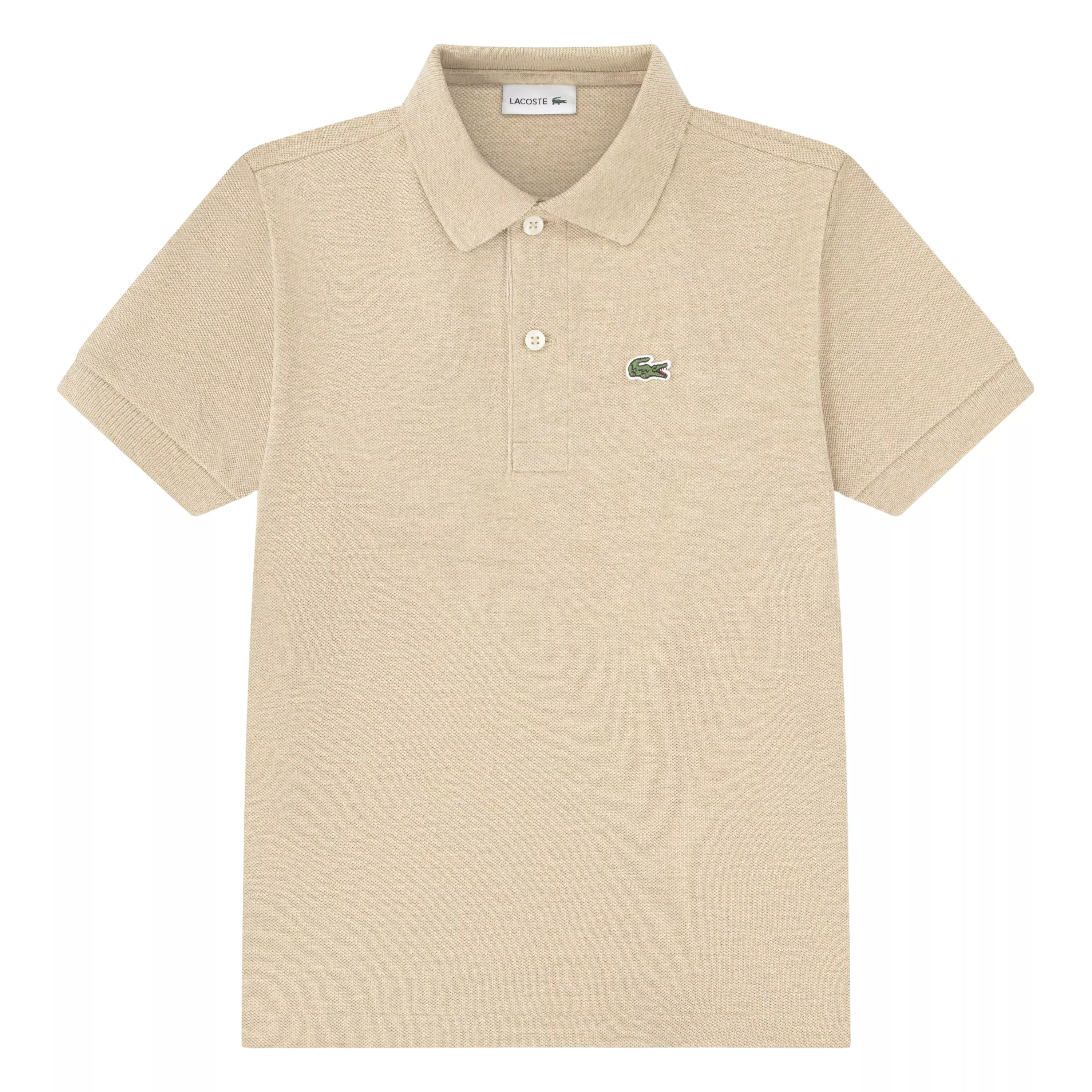 Lacoste Little Boys' Non-Organic Petit Pique Polo - Beige - BEIGE