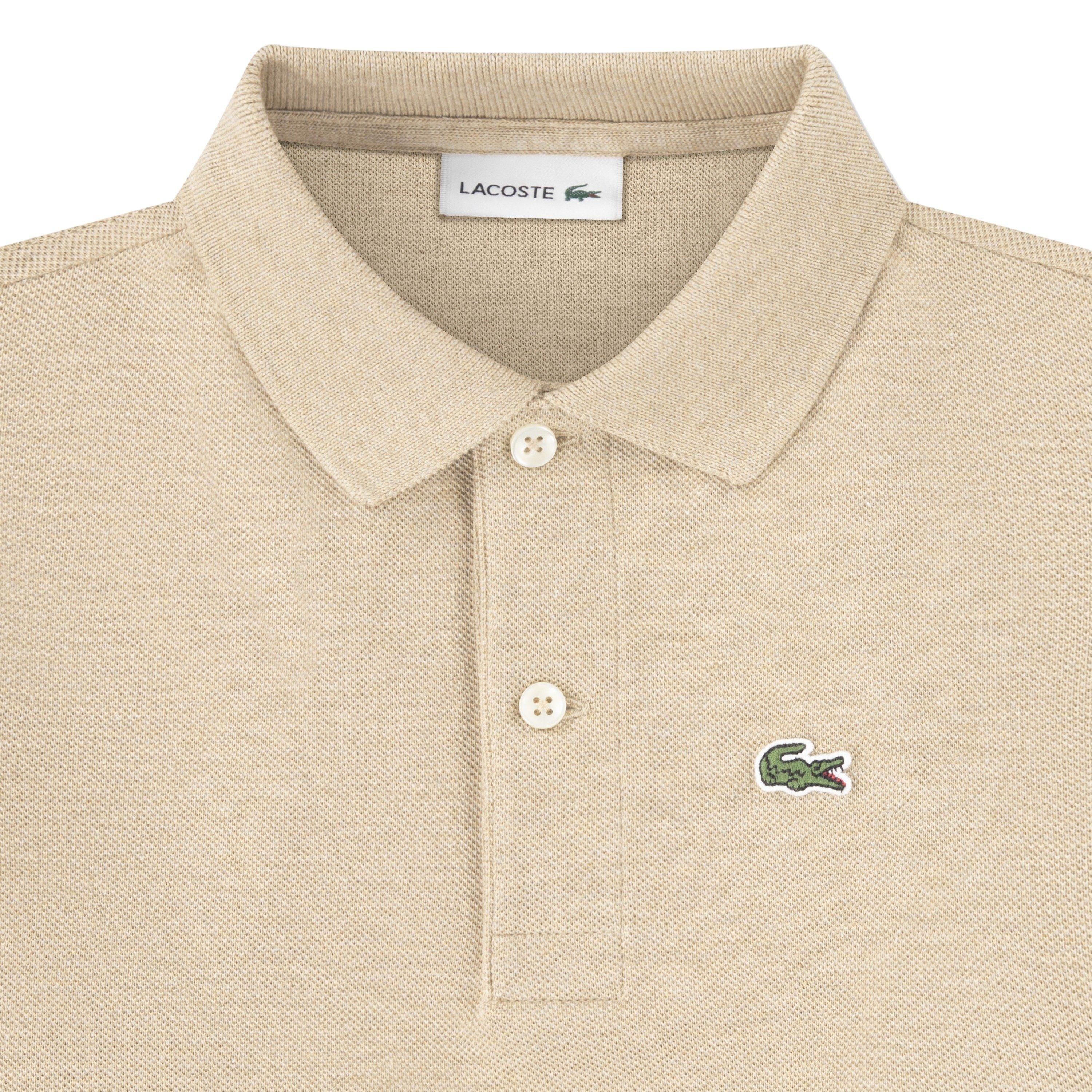 Lacoste Little Boys' Non-Organic Petit Pique Polo - Beige - BEIGE Thumbnail View 3