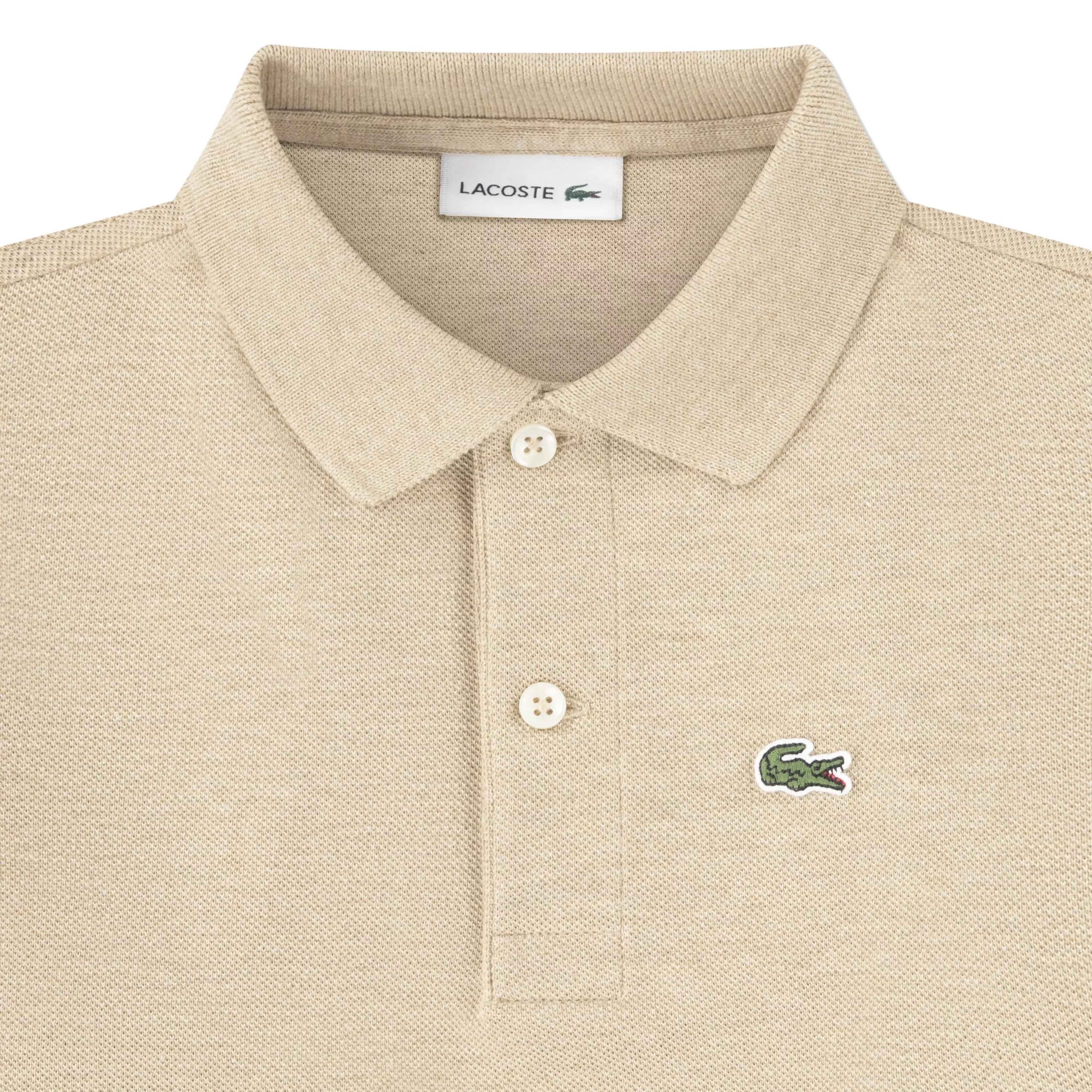 Lacoste Little Boys' Non-Organic Petit Pique Polo - Beige - BEIGE