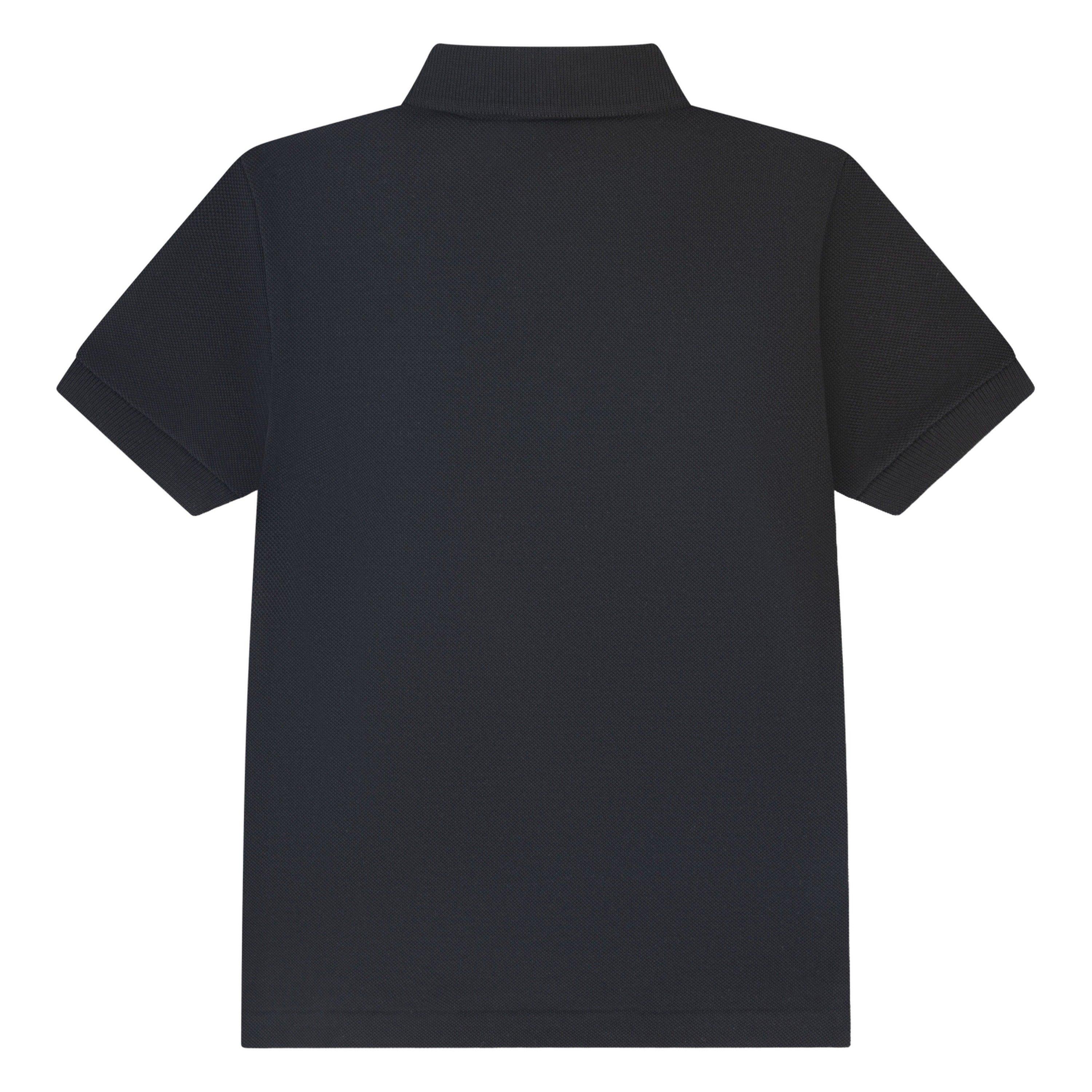 Lacoste Non-Organic Petit Pique Toddler Boys' Black Polo
