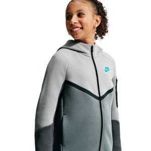 Nike Big Kids' Sportswear Tech Fleece Full-Zip Jacket - Lt Smoke Grey/Anthracite