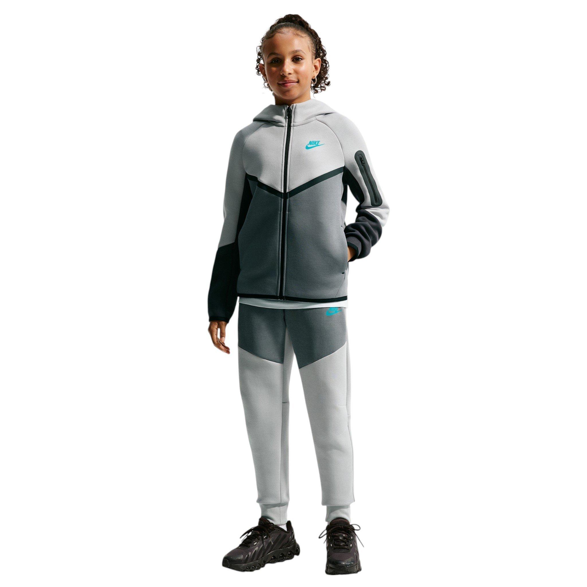 Nike Sportswear Tech Fleece Big Kids' Lt Smoke Grey/Anthracite Full-Zip Jacket