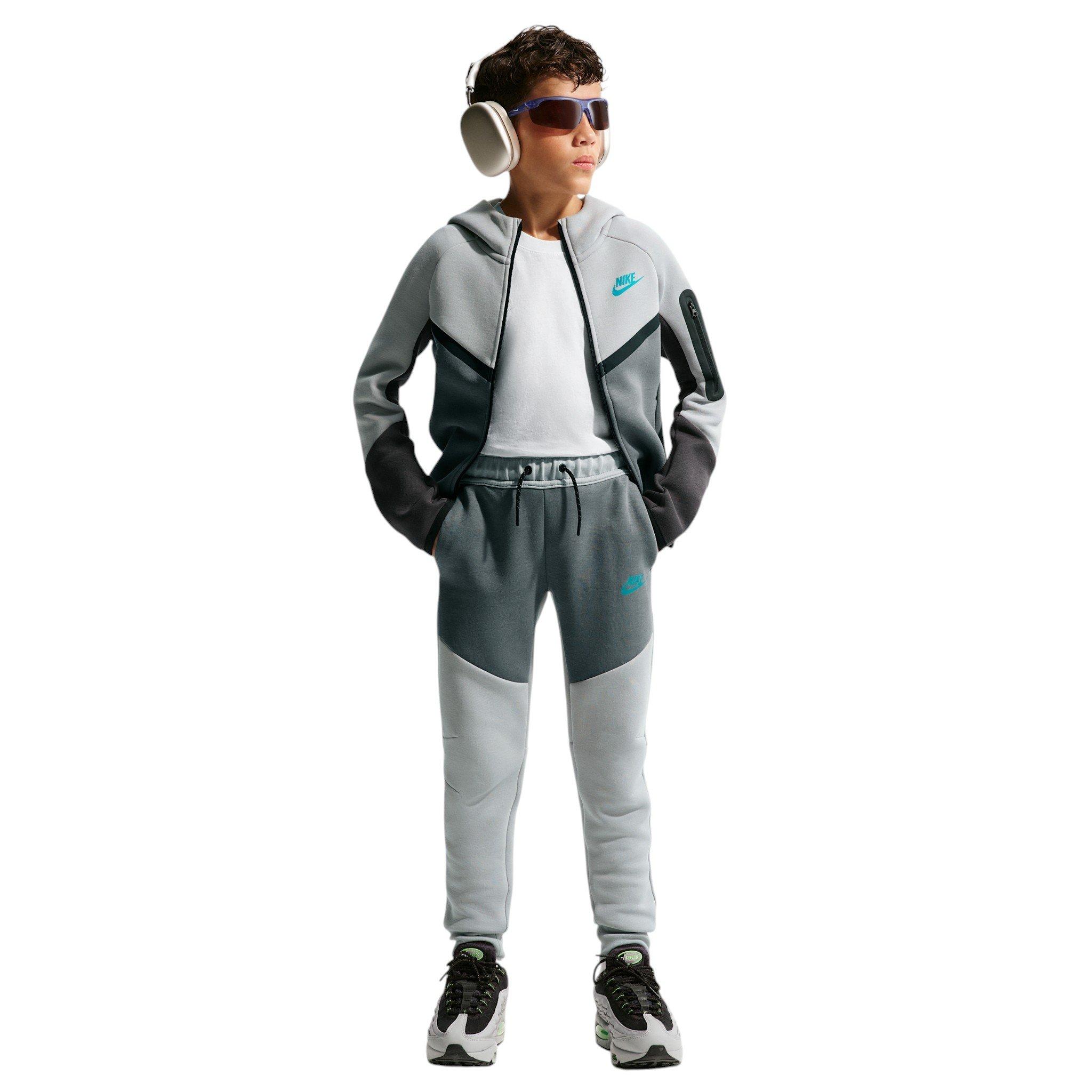 Nike Sportswear Tech Fleece Big Kids' Lt Smoke Grey/Anthracite Full-Zip Jacket