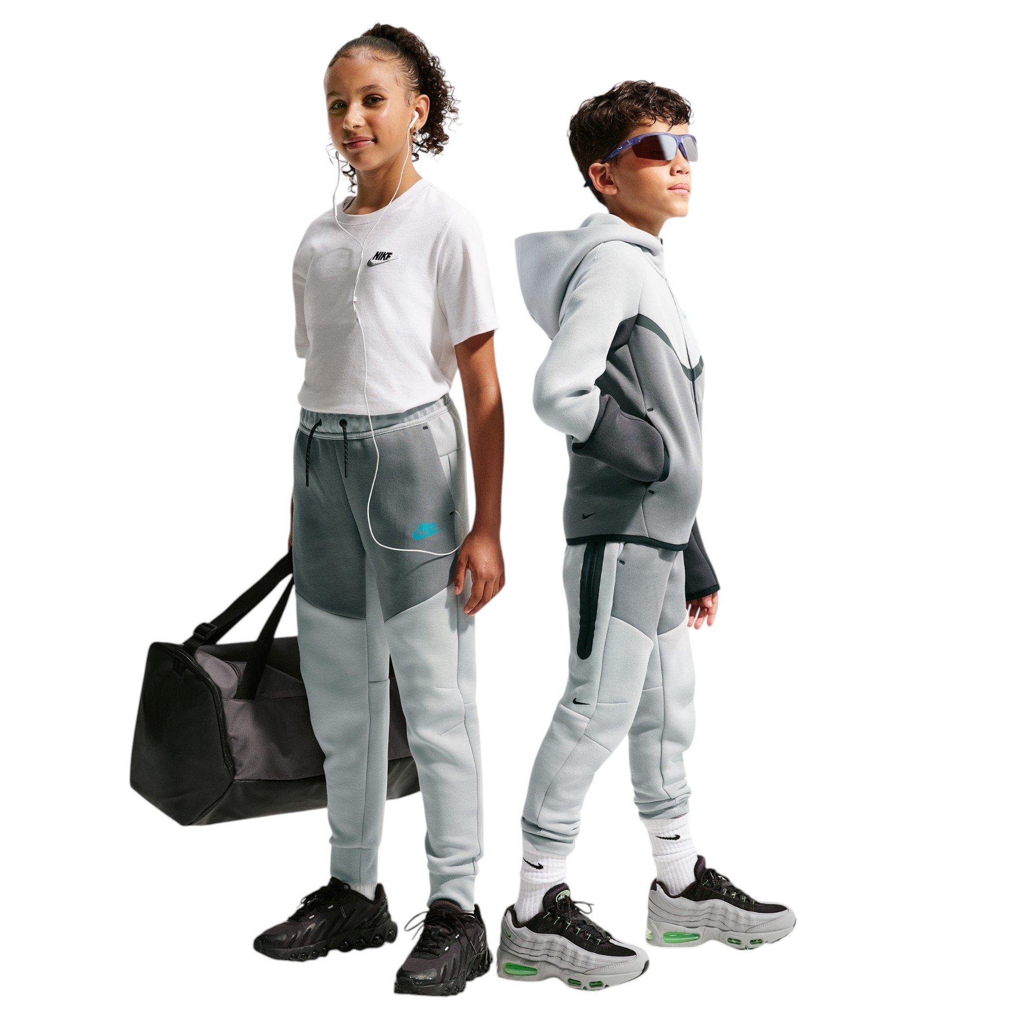 Nike Big Boys' Sportswear Tech Fleece Joggers - Grey - GREY Thumbnail View 5
