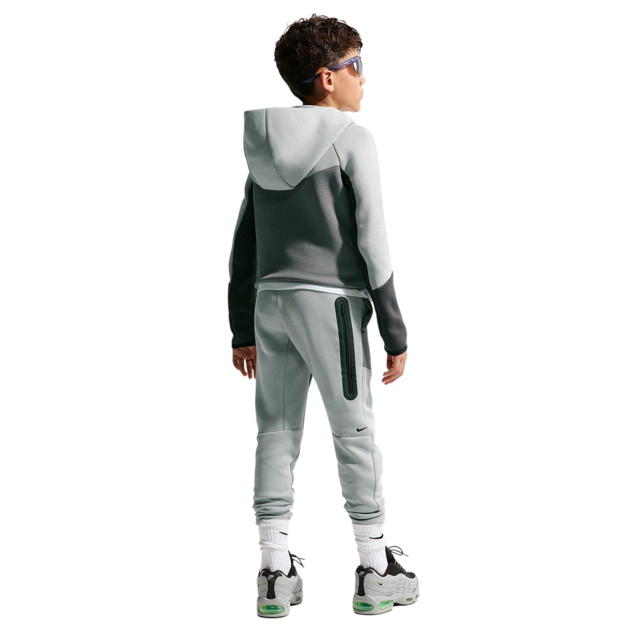 Nike Big Boys' Sportswear Tech Fleece Joggers - Grey - GREY Thumbnail View 6