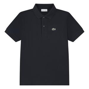 Lacoste Little Boys' Non-Organic Petit Pique Polo -Black