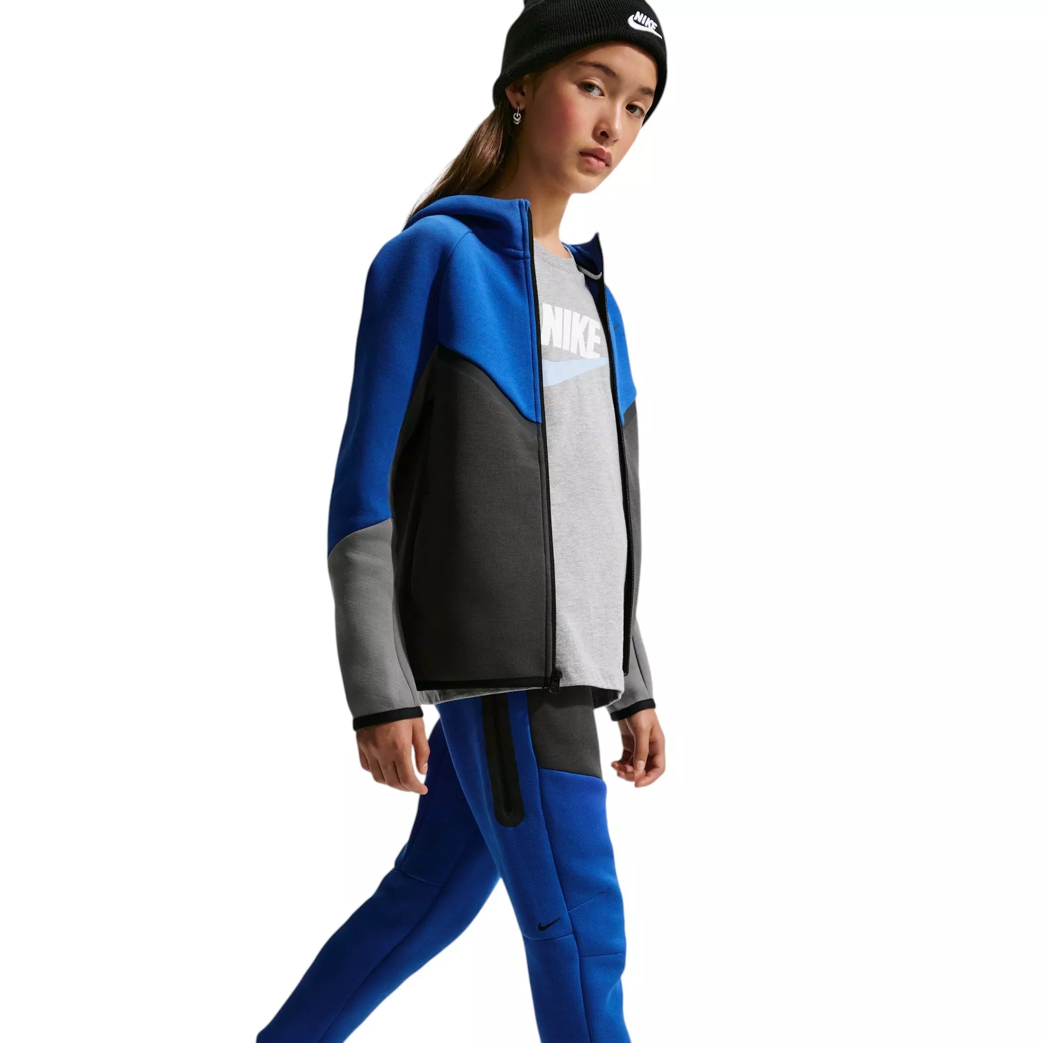 Nike Big Boys' Sportswear Tech Fleece Joggers - Blue - BLUE