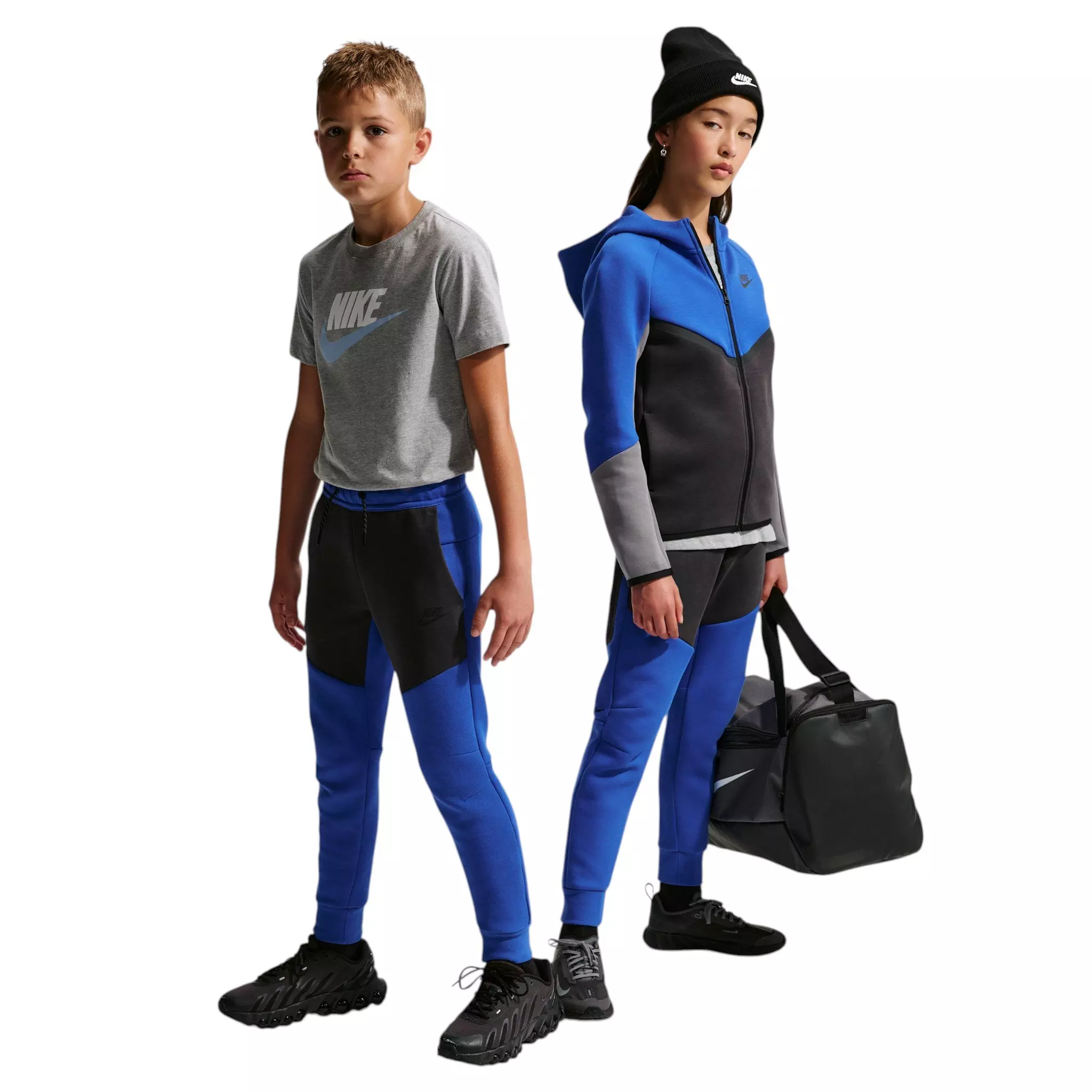 Nike Big Boys' Sportswear Tech Fleece Joggers - Blue - BLUE