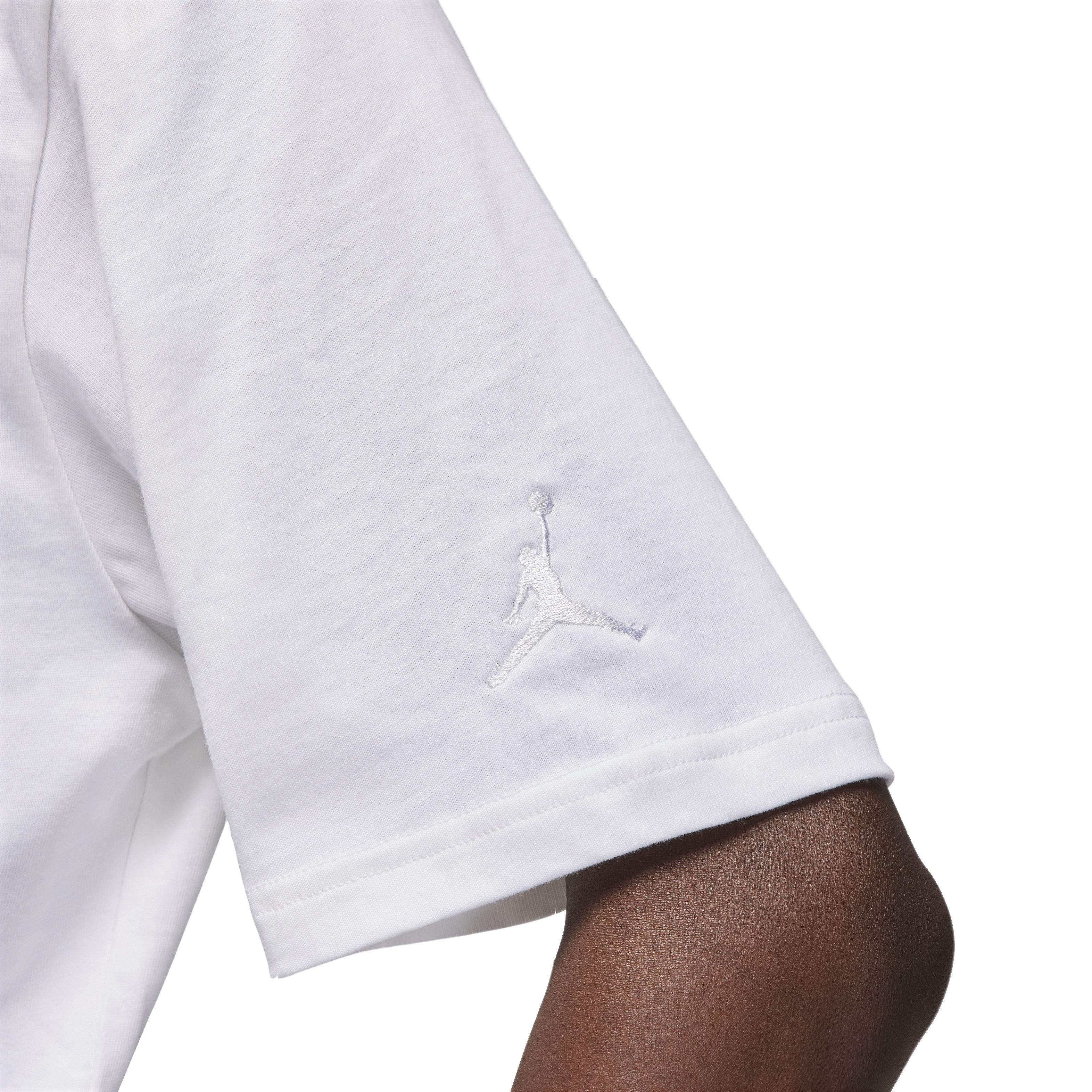 Jordan Men's Brand T-Shirt - WHITE Thumbnail View 4
