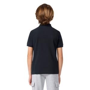 Lacoste Big Boys' Non-Organic Petit Pique Polo -Black