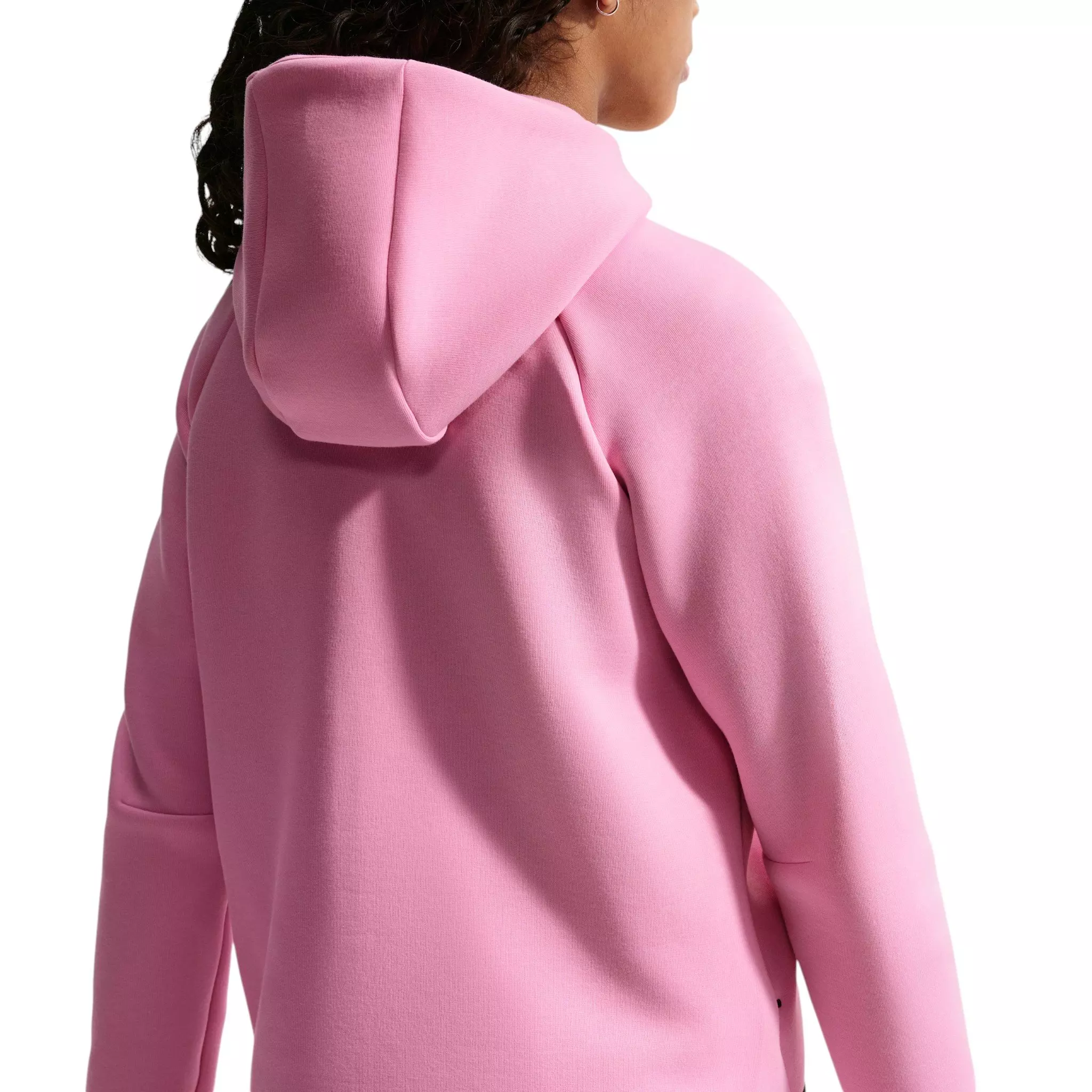Nike Big Girls' Sportswear Tech Fleece Full-Zip Jacket - Pink - PINK