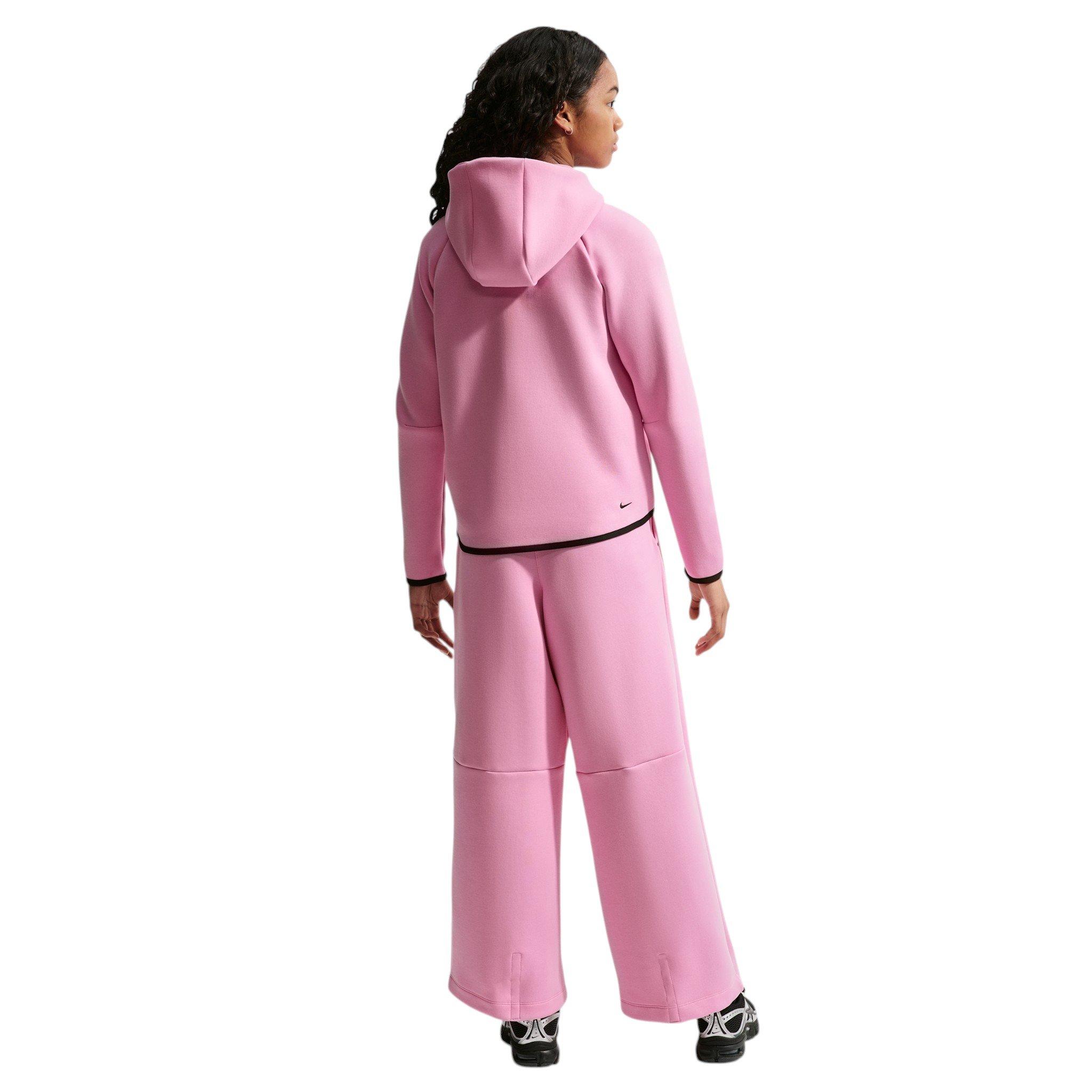Nike Big Girls' Sportswear Tech Fleece Full-Zip Jacket - Pink - PINK Thumbnail View 5