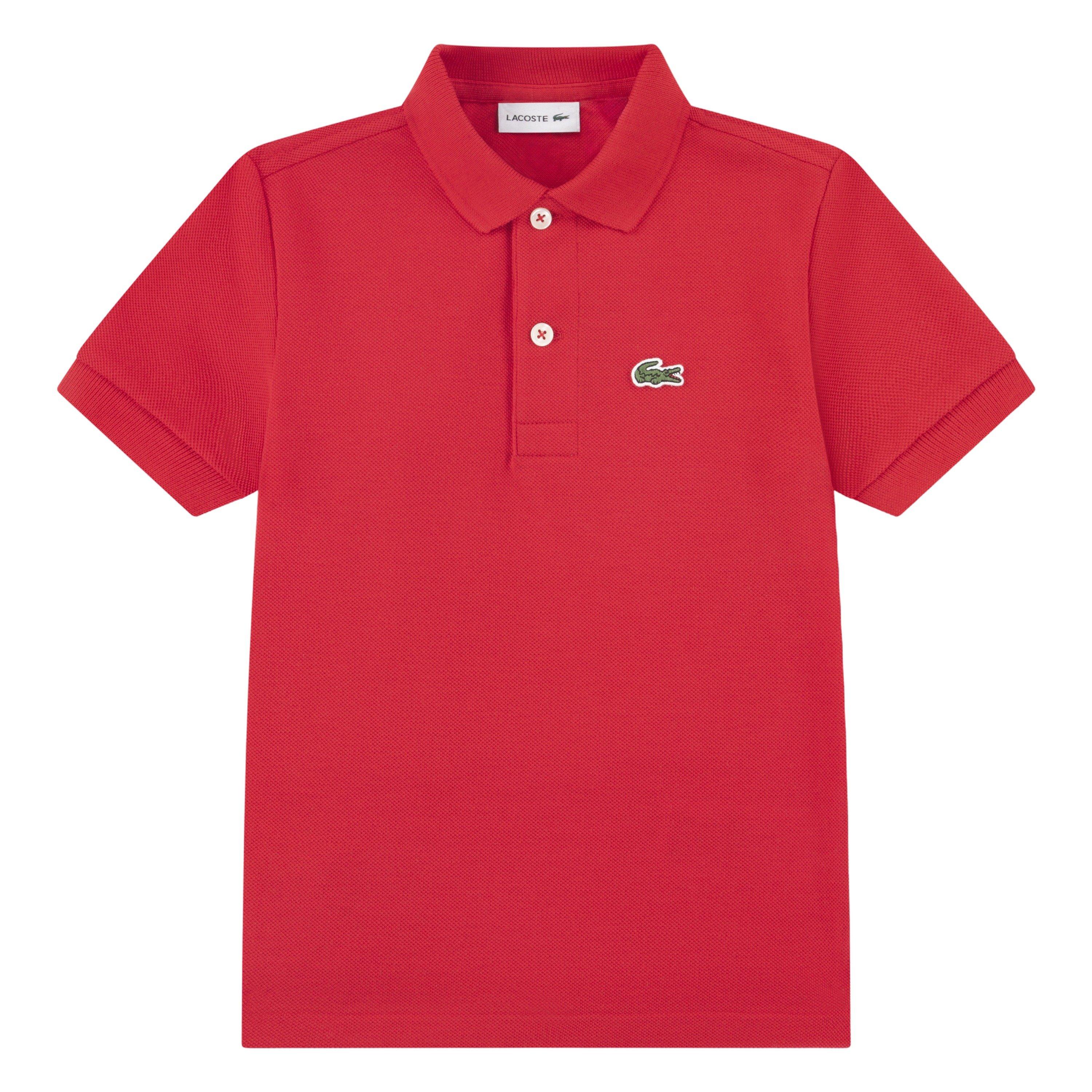 Lacoste Toddler Boys' Non-Organic Petit Pique Polo - Red - RED Thumbnail View 1