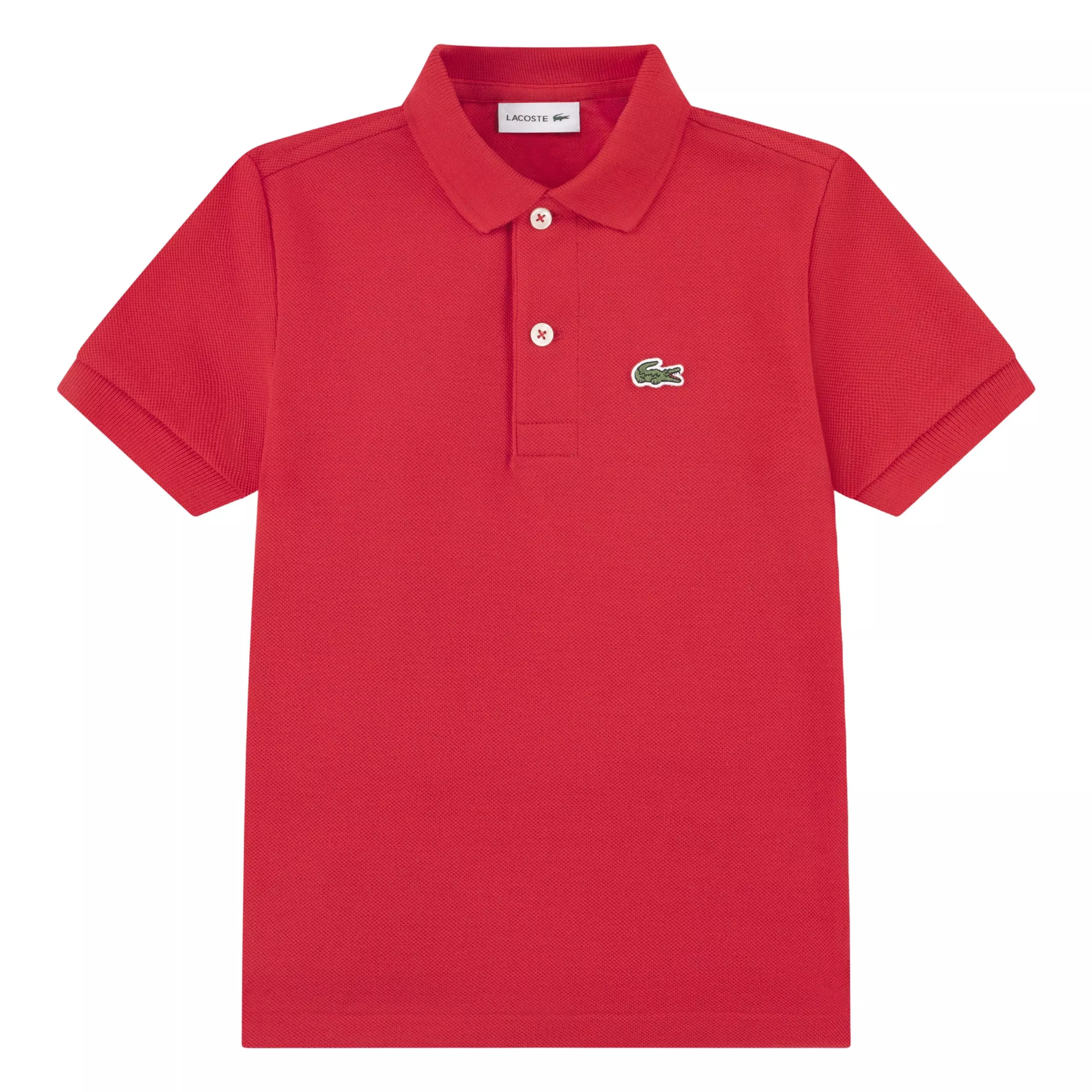 Lacoste Toddler Boys' Non-Organic Petit Pique Polo - Red - RED