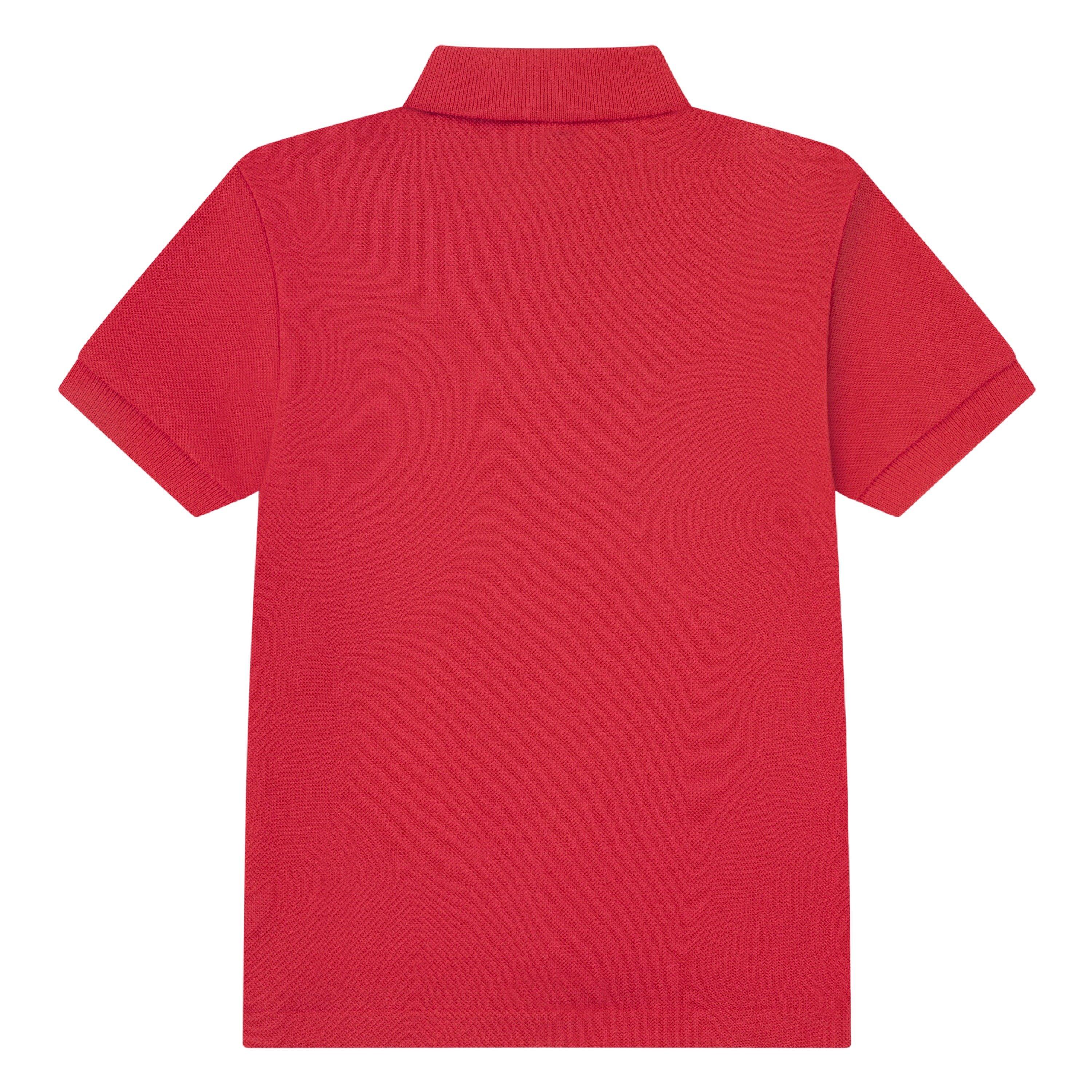 Lacoste Toddler Boys' Non-Organic Petit Pique Polo - Red - RED Thumbnail View 2