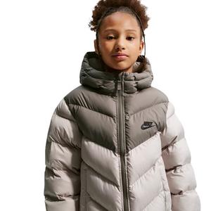 Nike Big Kids' Sportswear All Day Play Therma-FIT Loose-Fit Puffer Jacket - Moon Brown/Cave Stone