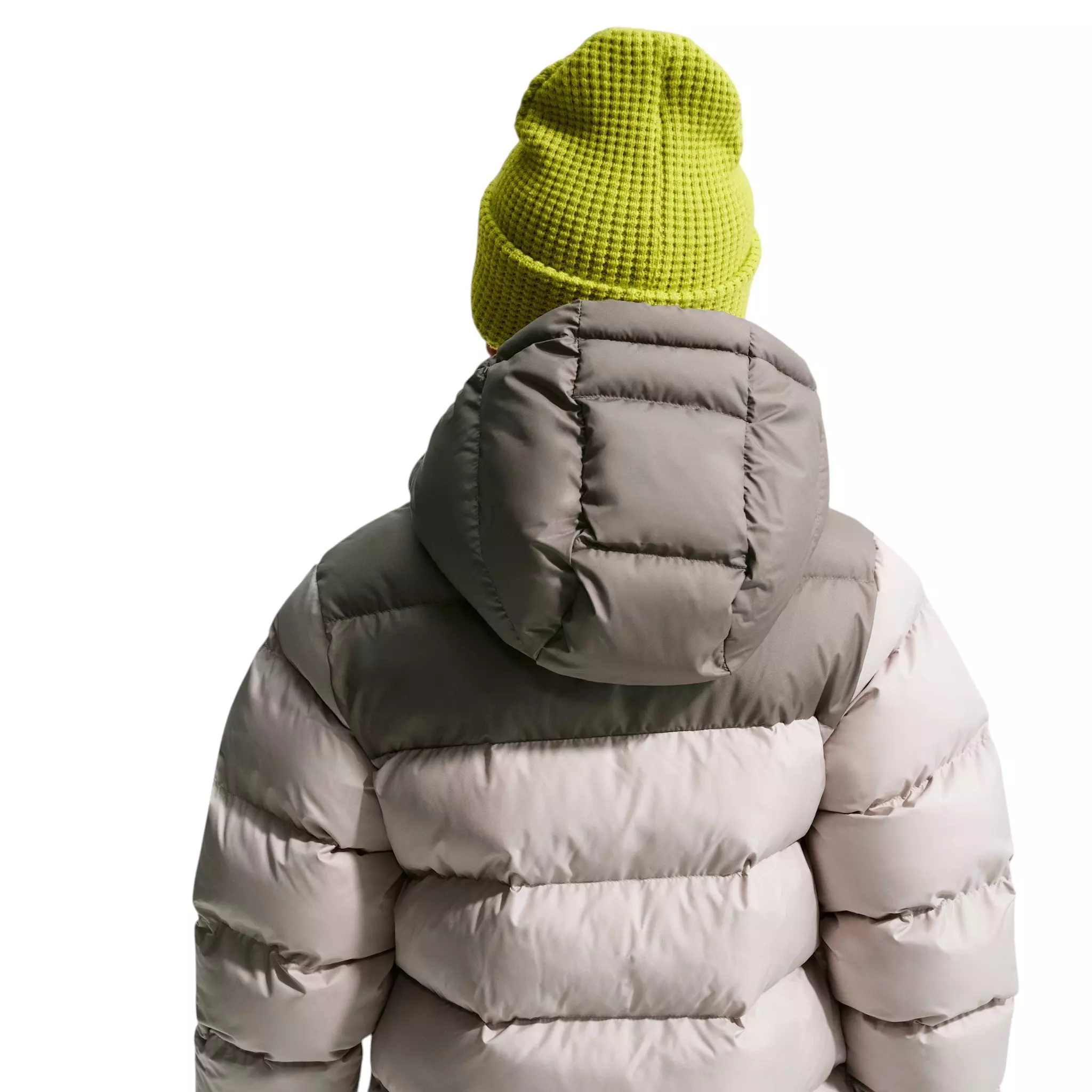 Nike Big Kids' Sportswear All Day Play Therma-FIT Loose-Fit Puffer Jacket - Moon Brown/Cave Stone - MOON BROWN/CAVE STONE