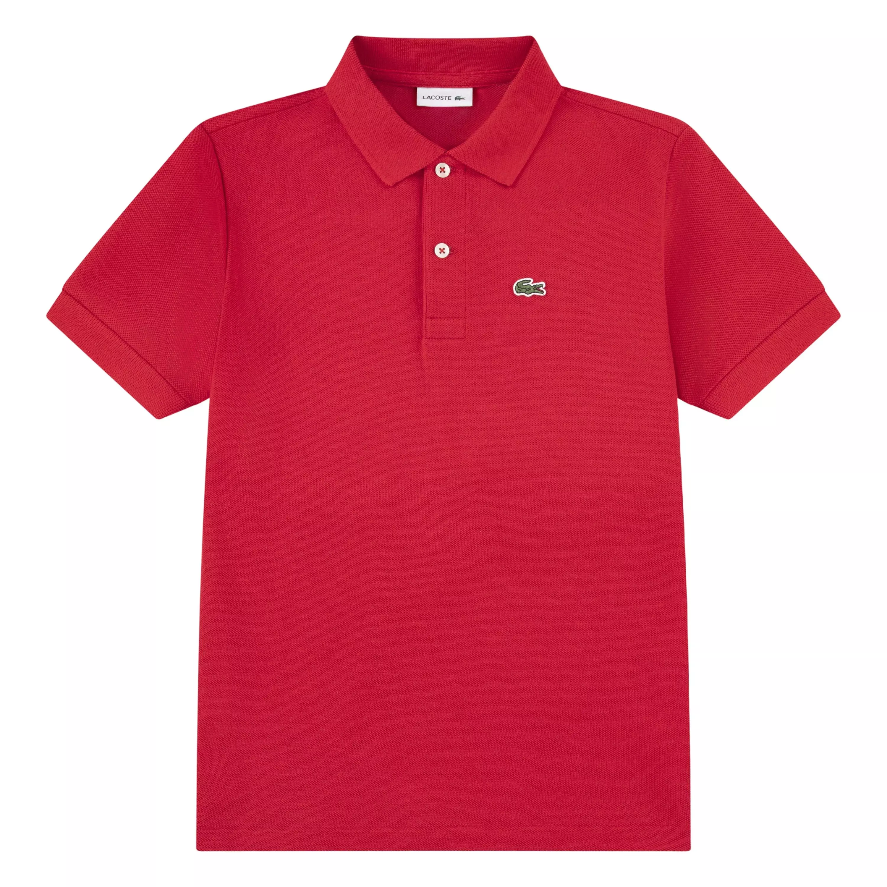 Lacoste Little Boys' Non-Organic Petit Pique Polo - Red - RED
