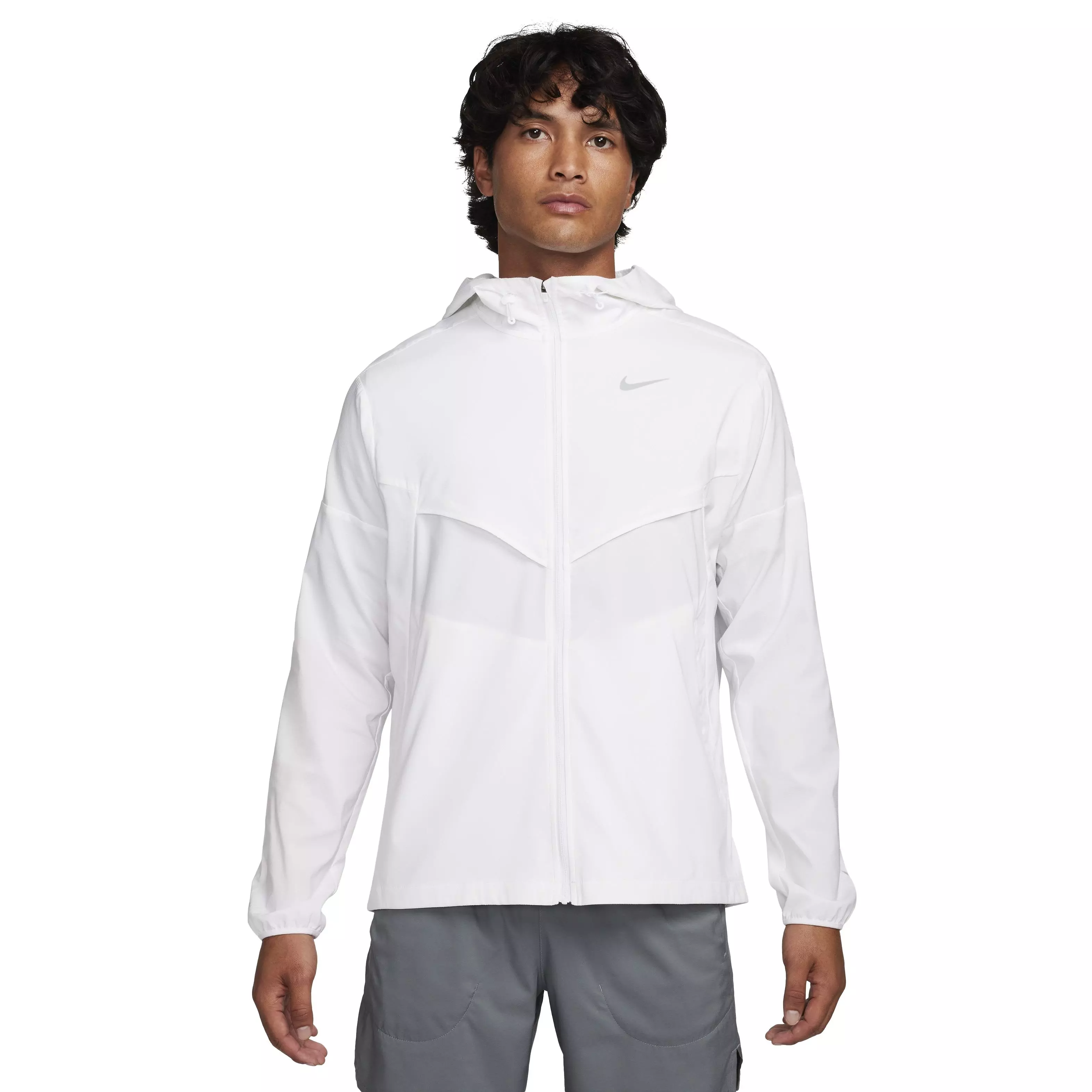 Nike Men's Windrunner Repel Running Jacket -White - WHITE