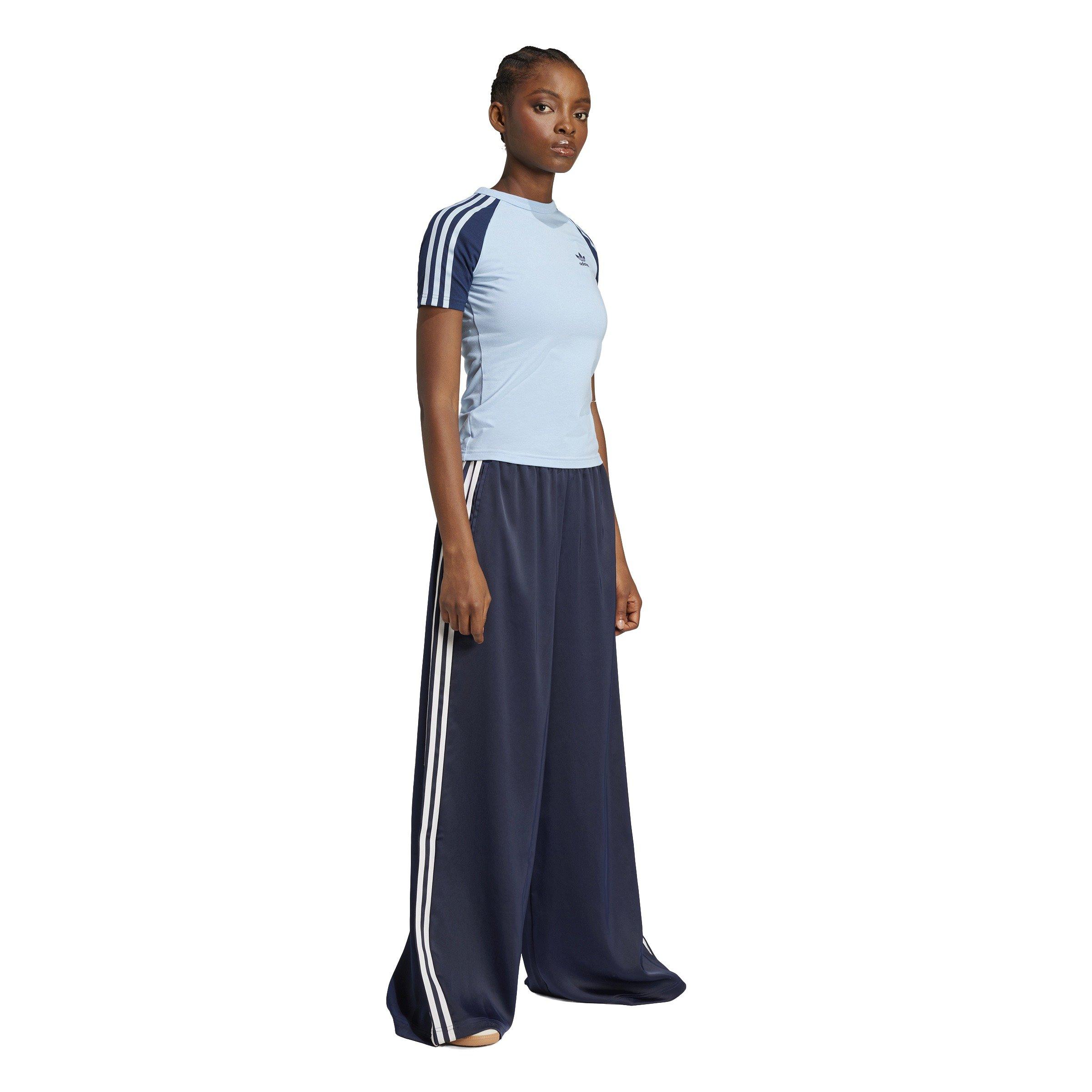 adidas Originals Women's Adicolor Satin Wide Leg Track adidas Originals Women's Adicolor Satin Wide Leg Track